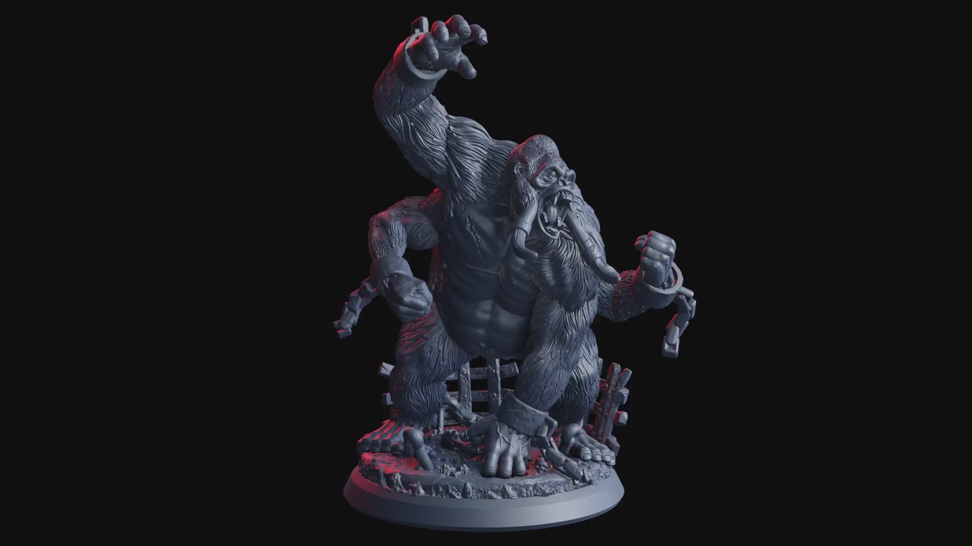 Nightmarish Parade - Girallon - Flesh of Gods — Turntable render