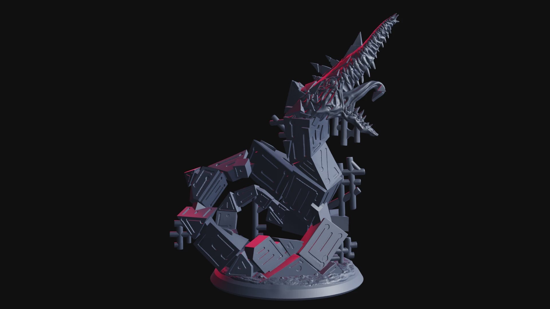 Dice-Wyrm - Printed Prototype 02 — official Flesh of Gods turntable