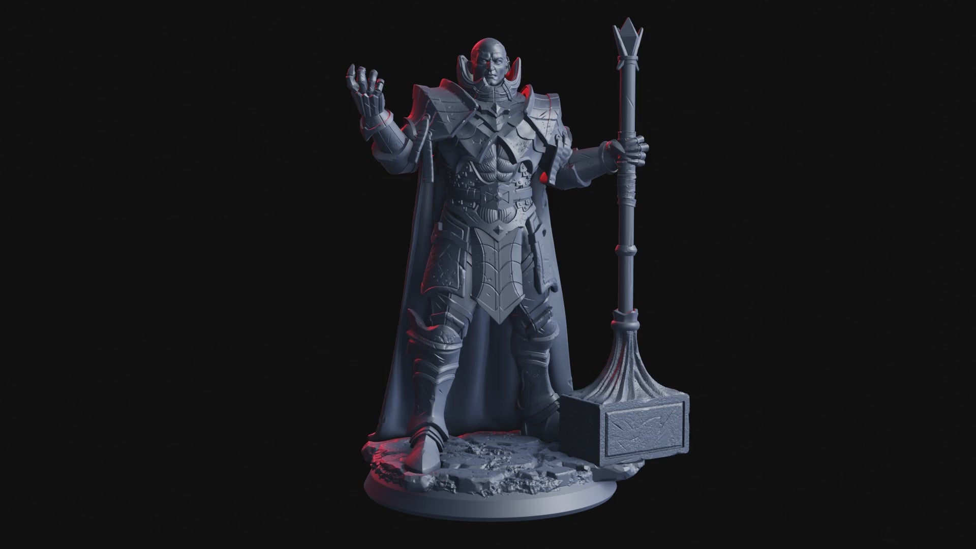 A Clash of Faith and Fate - Void Crusader - Flesh of Gods — Turntable render