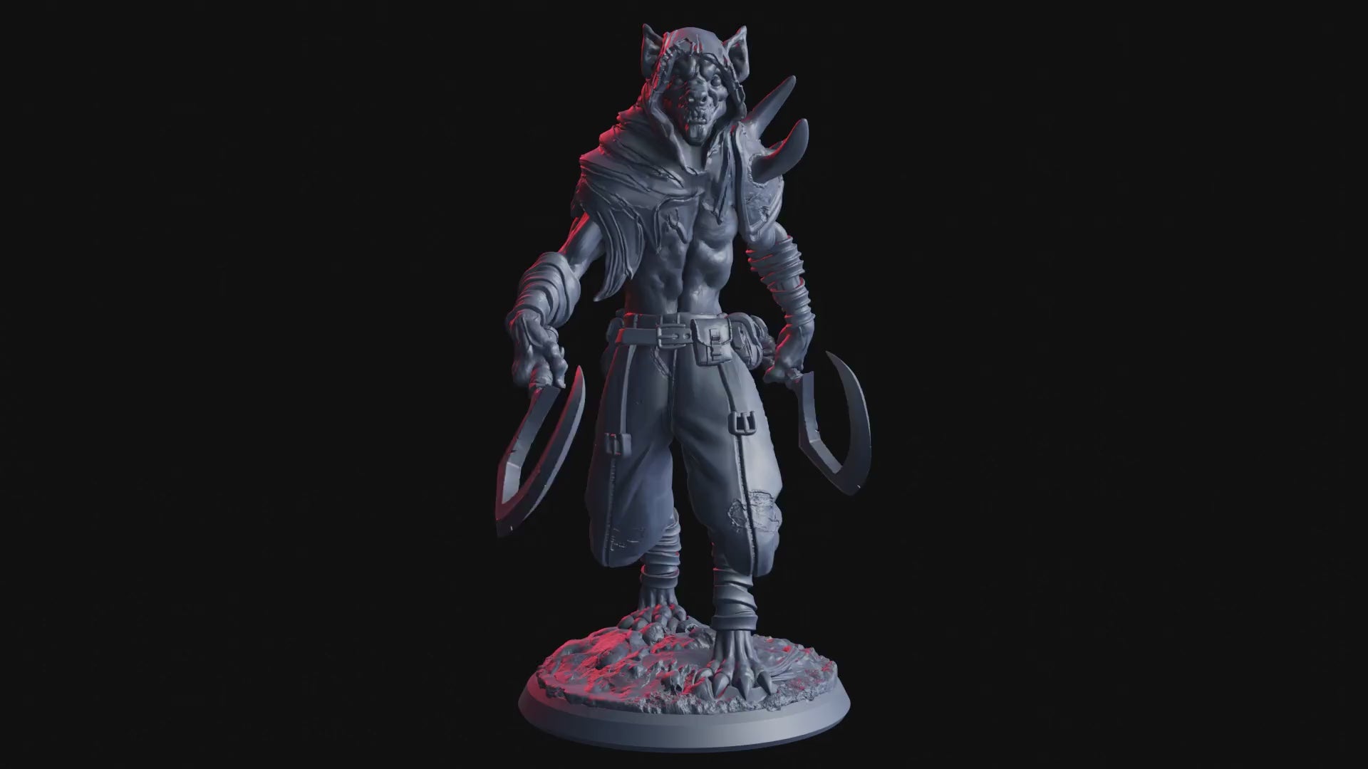 Nightmarish Parade - Red Hood Gnoll 03 - Flesh of Gods — Turntable render