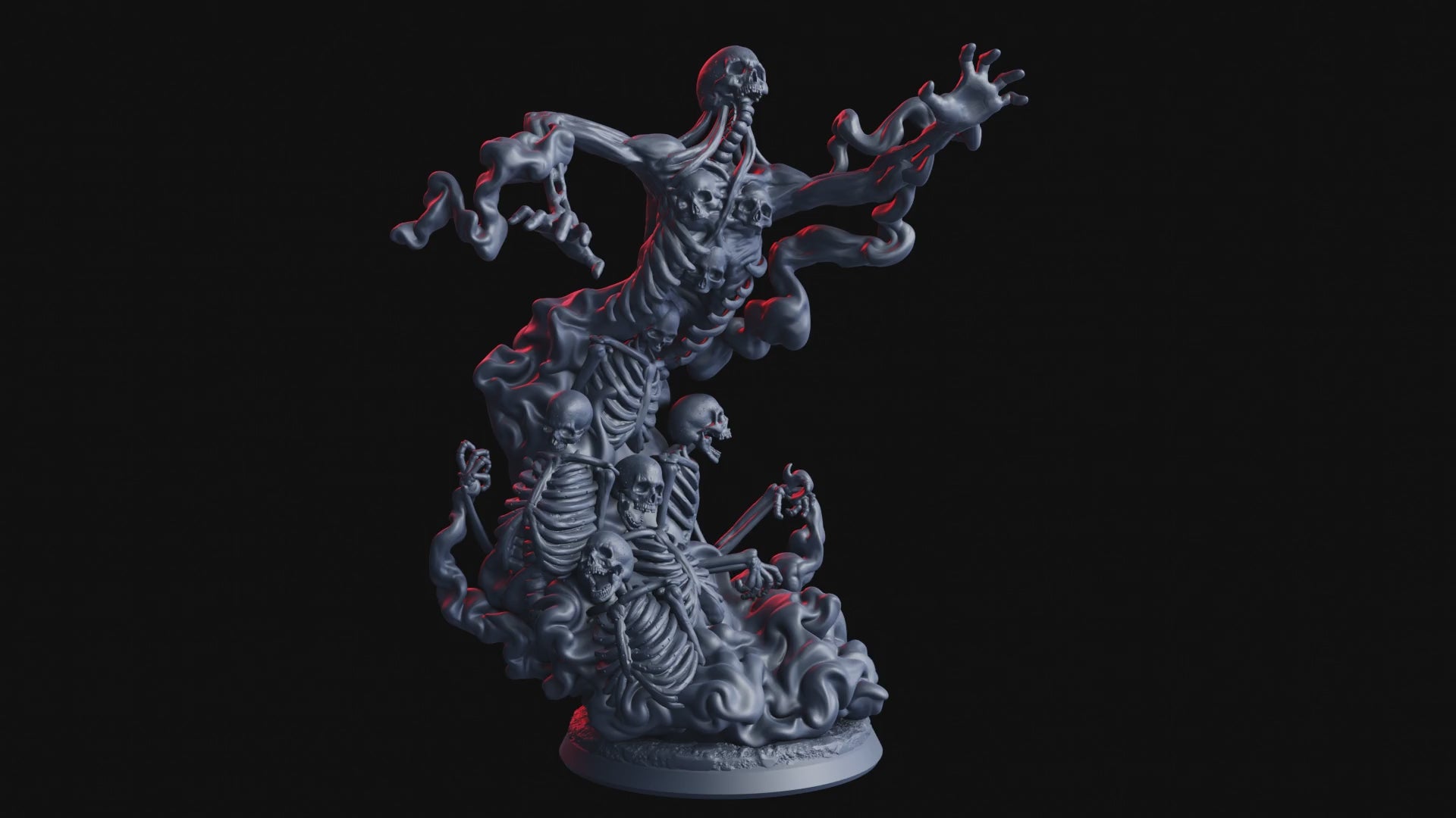 A Clash of Faith and Fate - Necrotic Elemental - Flesh of Gods — Turntable render