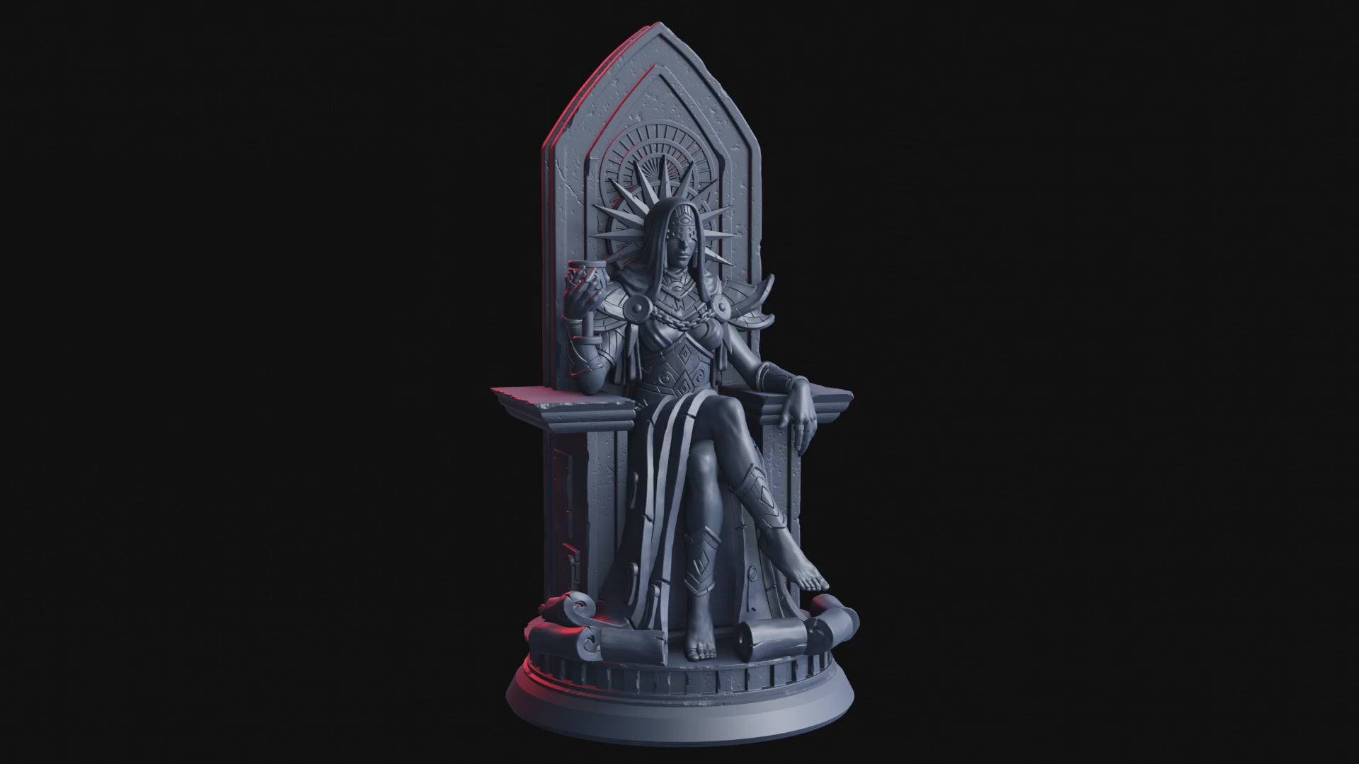 A Clash of Faith and Fate - High Priestess, Order of the Fateful Saints - Flesh of Gods — Turntable render