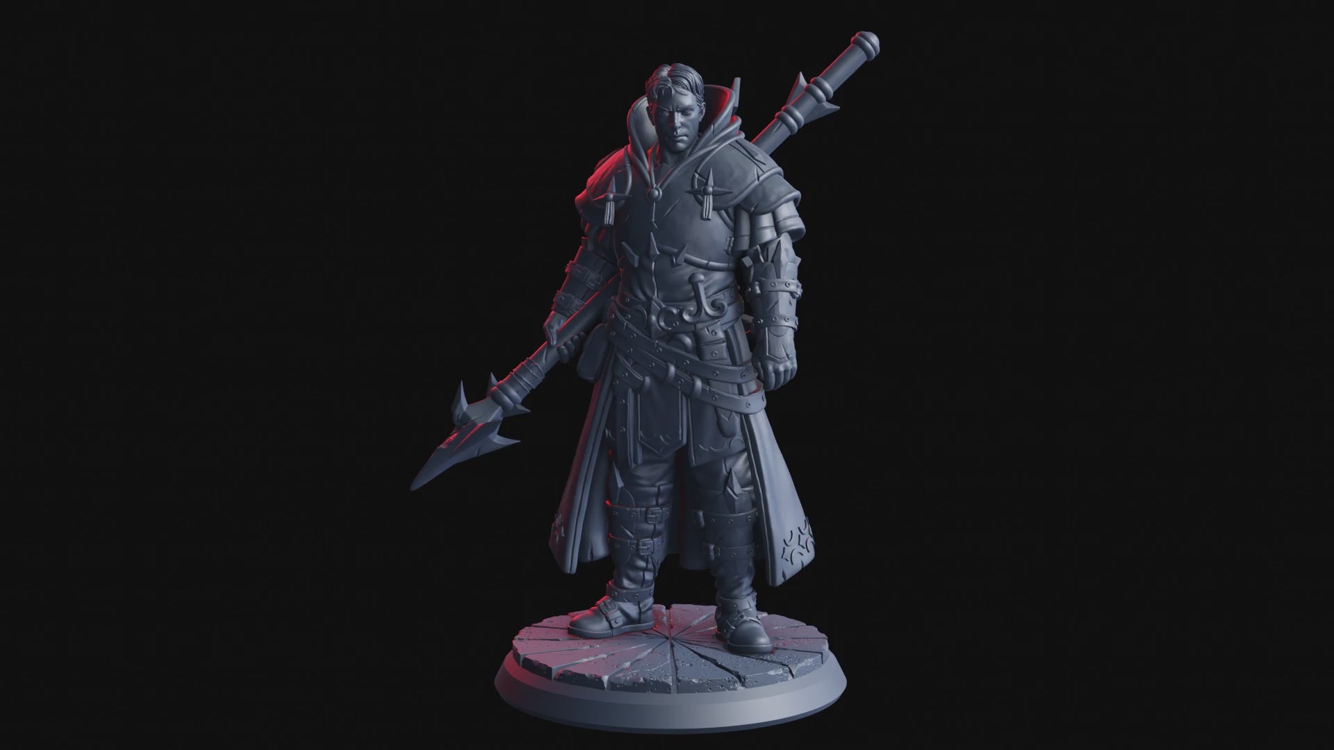 A Clash of Faith and Fate - Paul Santos, Fate’s Herald - Flesh of Gods — Turntable render