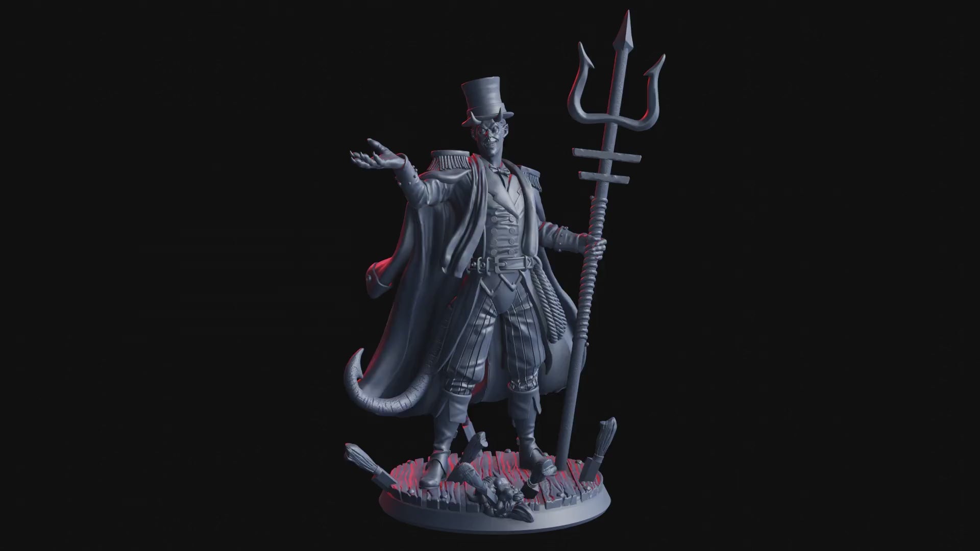 Nightmarish Parade - Mr. D. Monde, Demonoid Host - Flesh of Gods — Turntable render