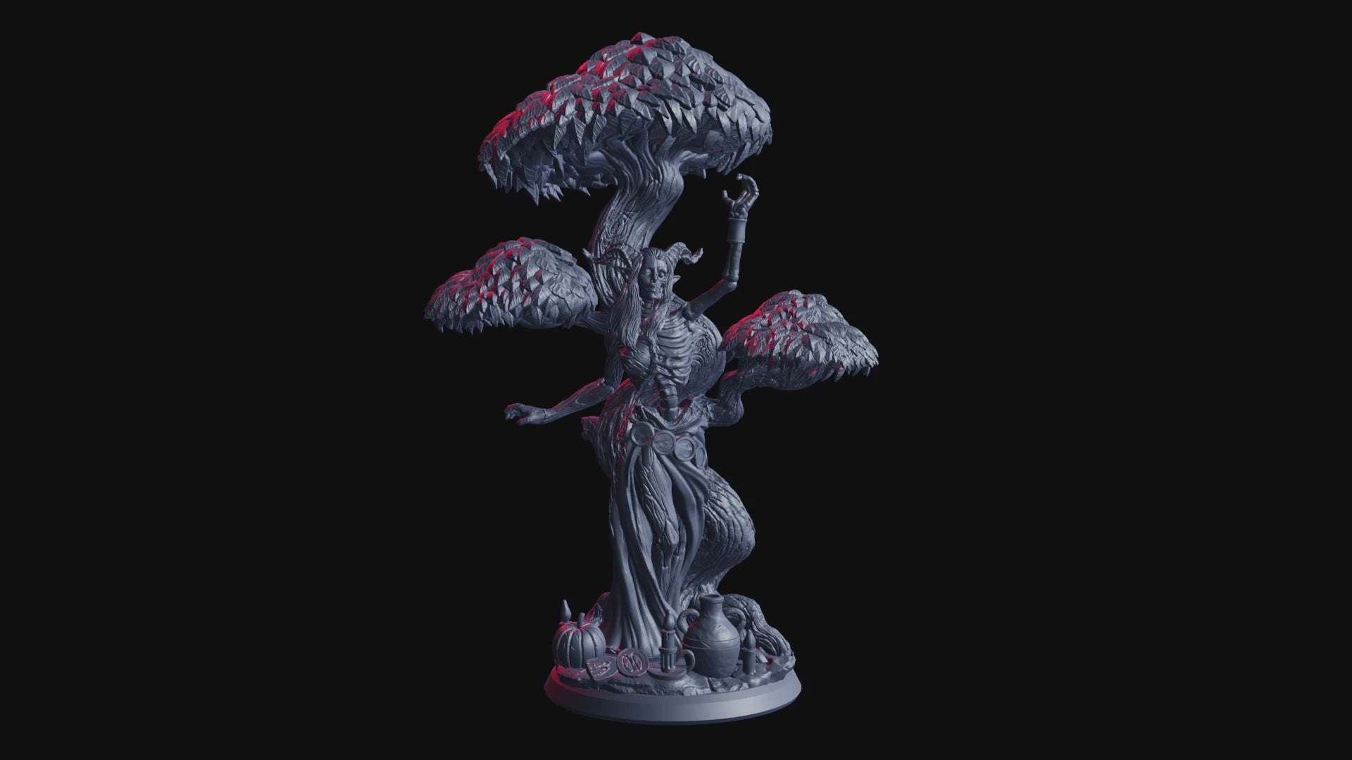 Skeletal Dryad turntable