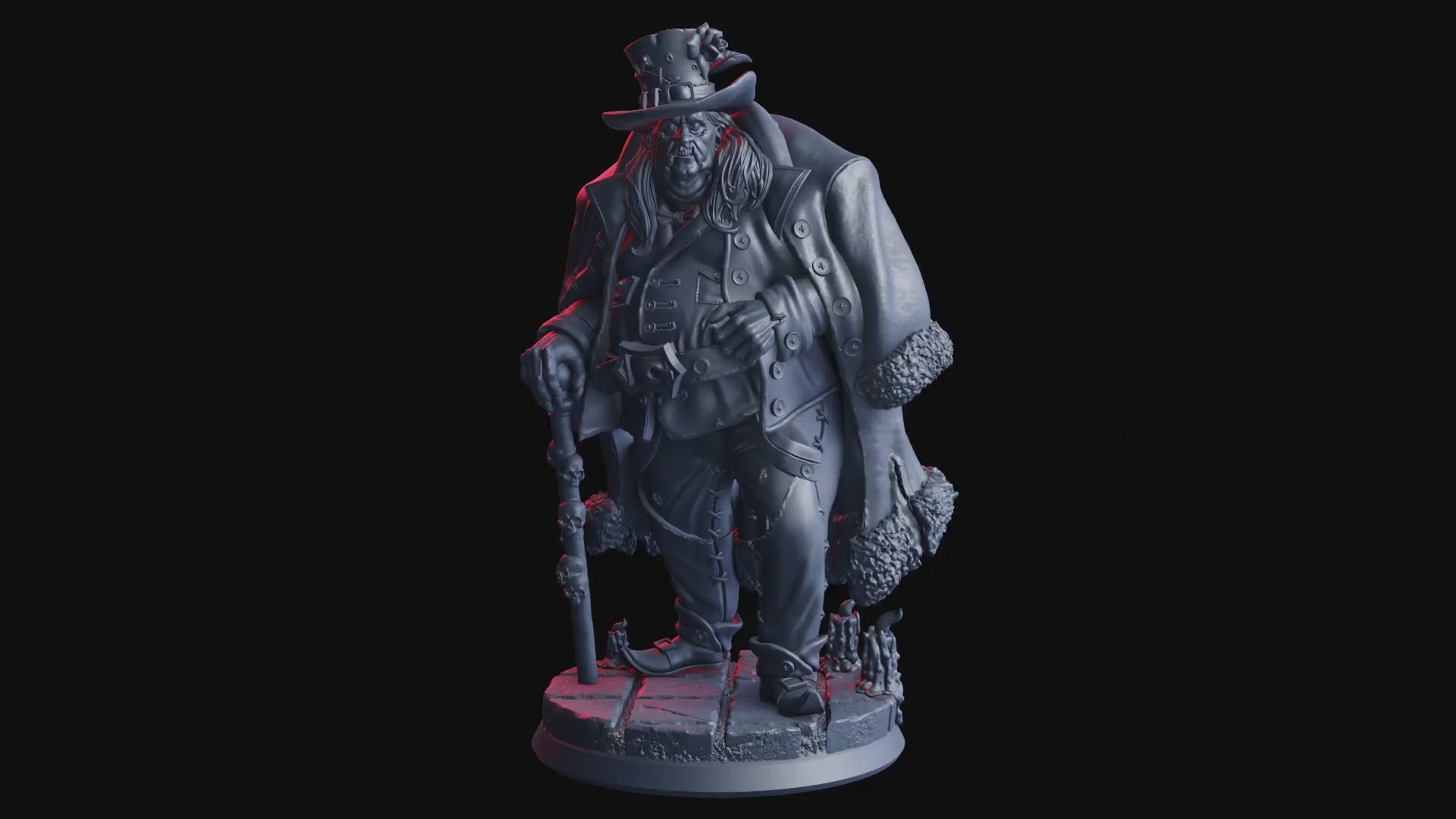 Nightmarish Parade - Gerard, The Hypnotist - Flesh of Gods — Turntable render