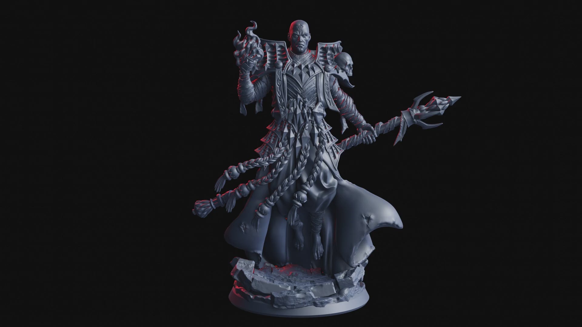 A Clash of Faith and Fate - Eliot, The Invoker - Flesh of Gods — Turntable render