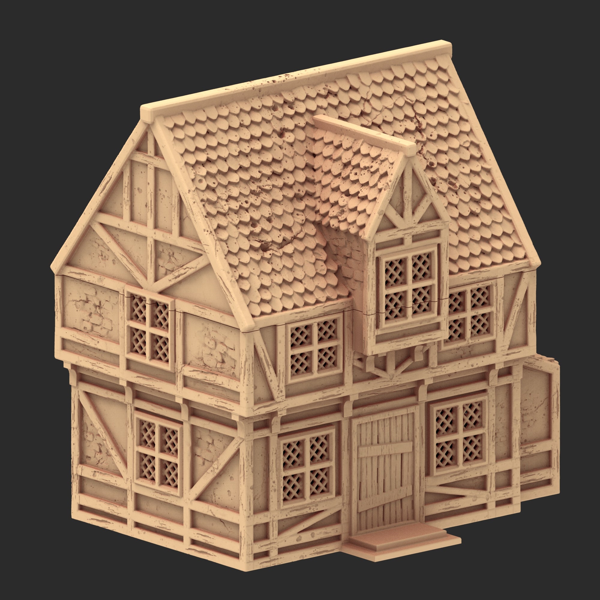 Market Town Part 2 - x8 Buildings, x6 Stalls