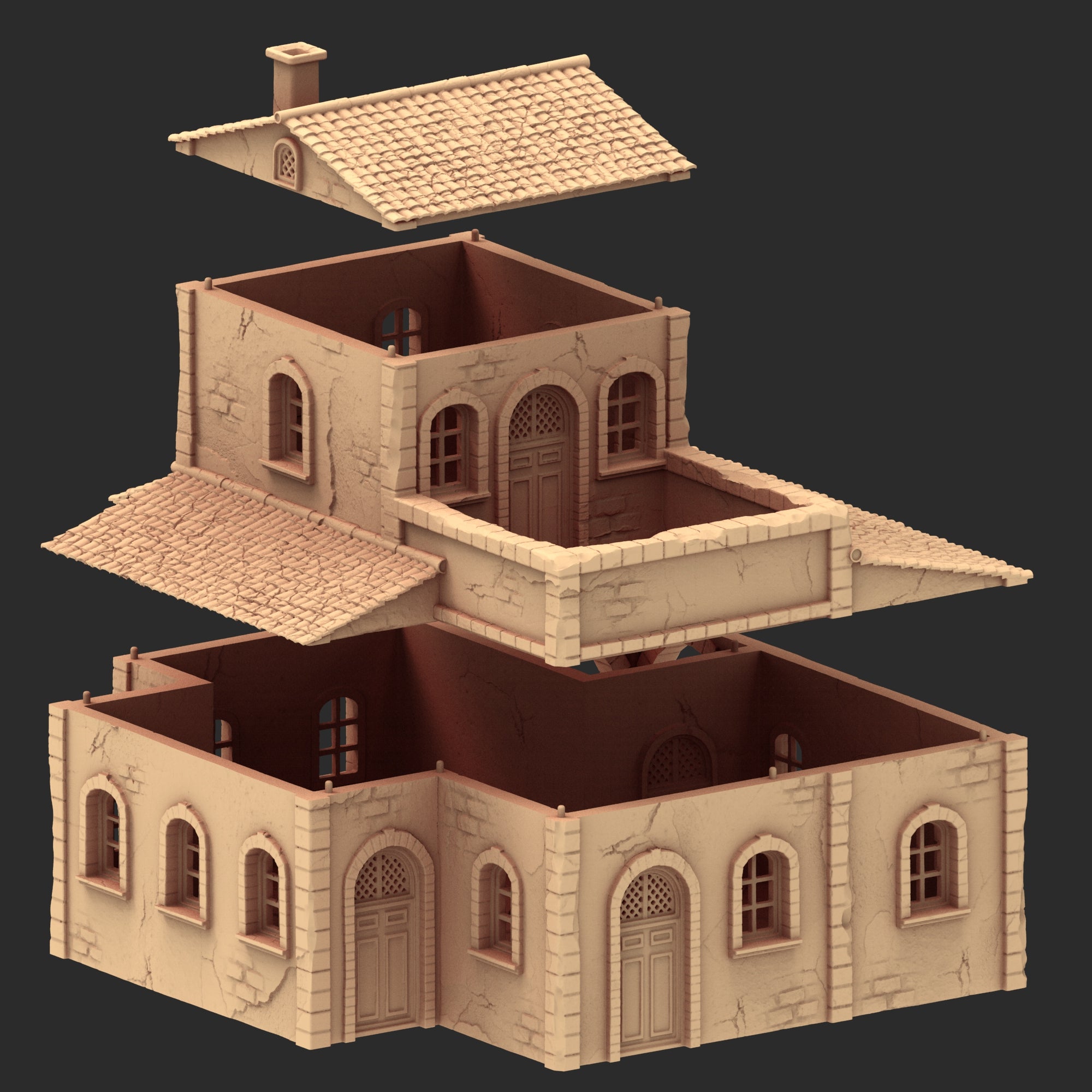 Provence Architecture Part 2 – x9 Printable STL Buildings (28mm Scale)