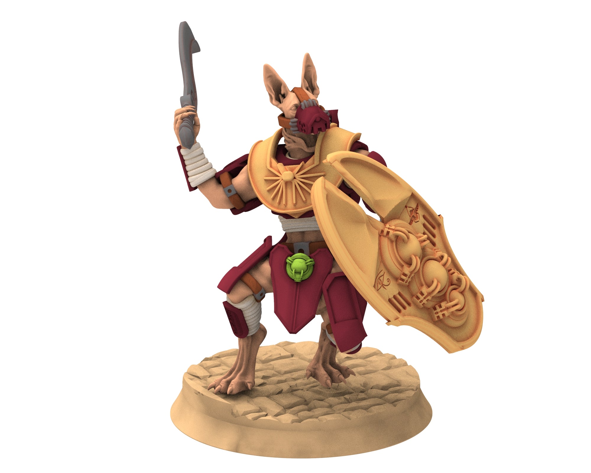 Ta-Khefet – Nekhtou | Khopeshs + Heavy Shields – Modular Greanan Infantry