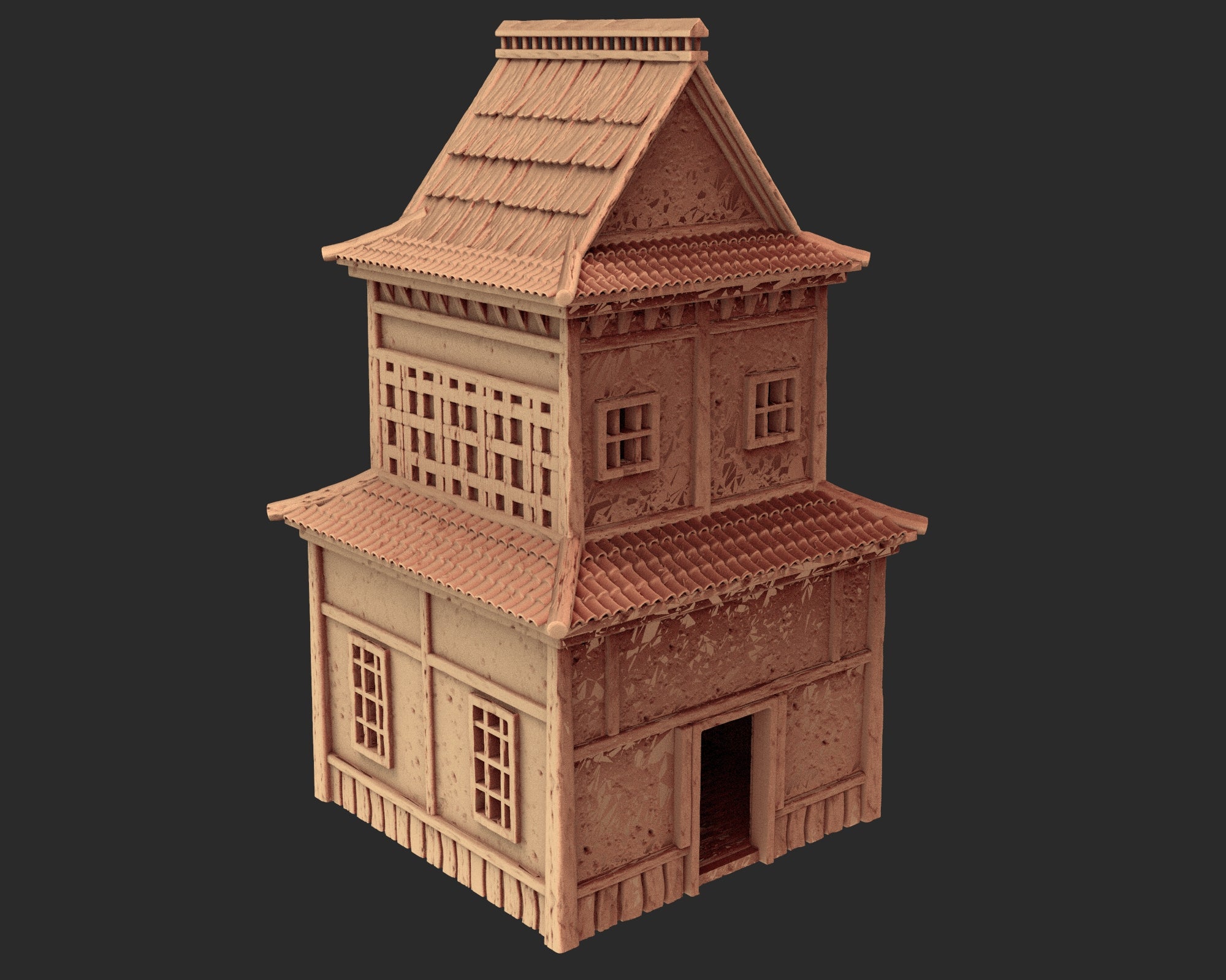 Japanese medieval buildings part 1 - x6 Buildings