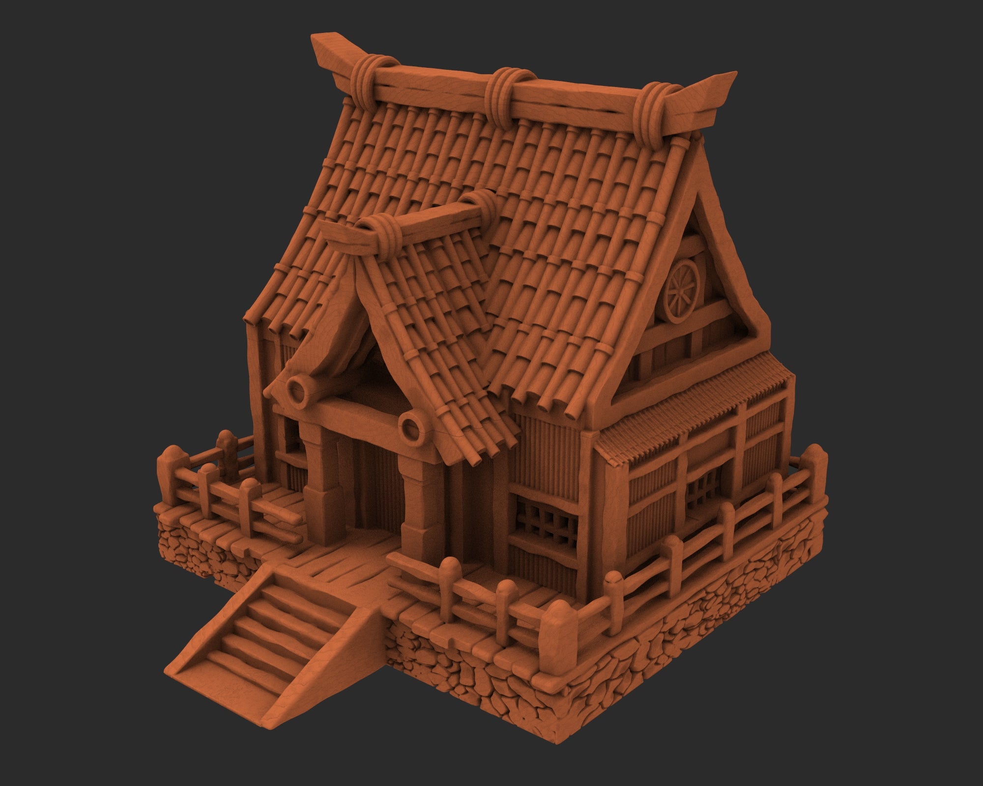Stylized Japanese architecture - x5 Buildings