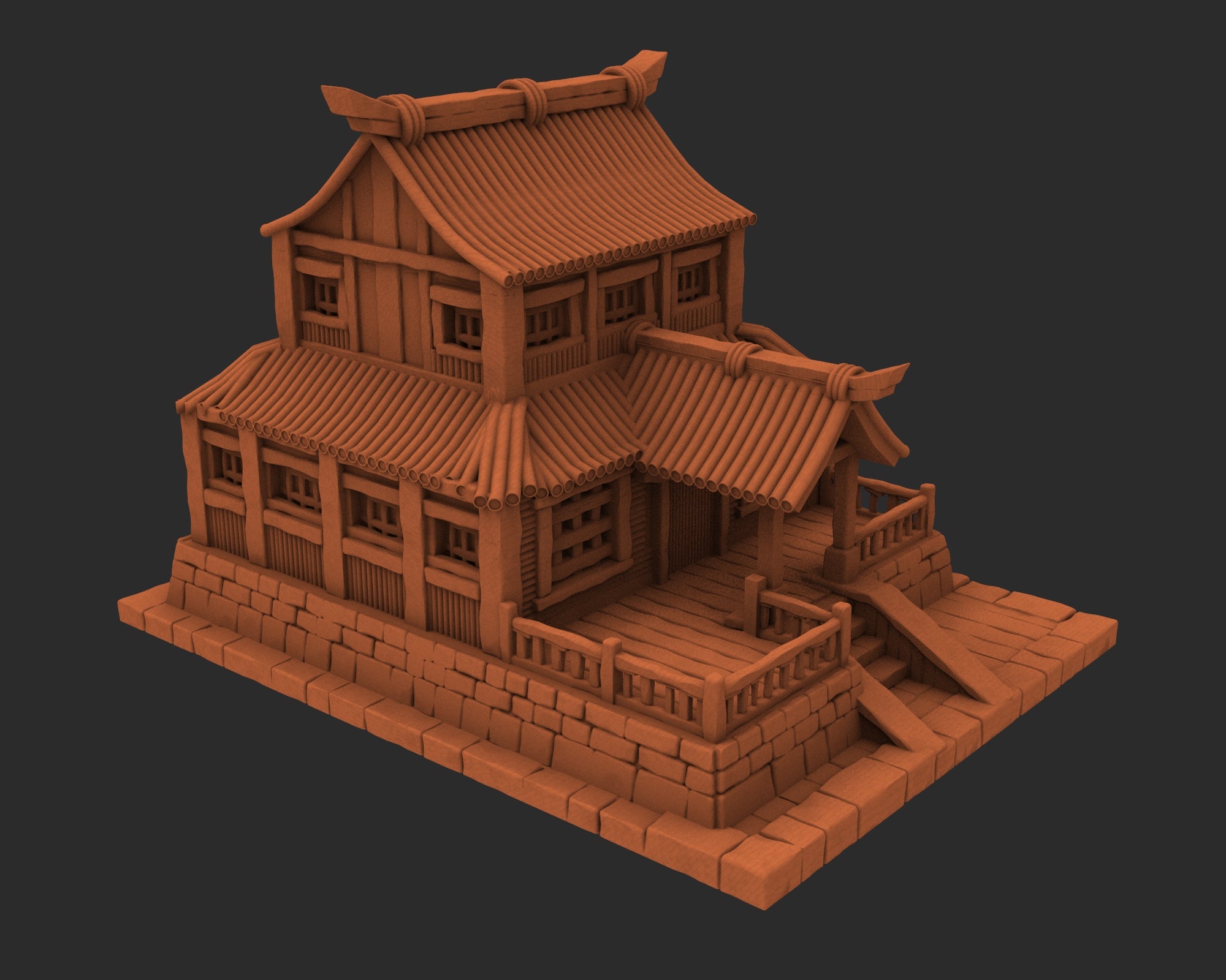 Stylized Japanese architecture - x5 Buildings