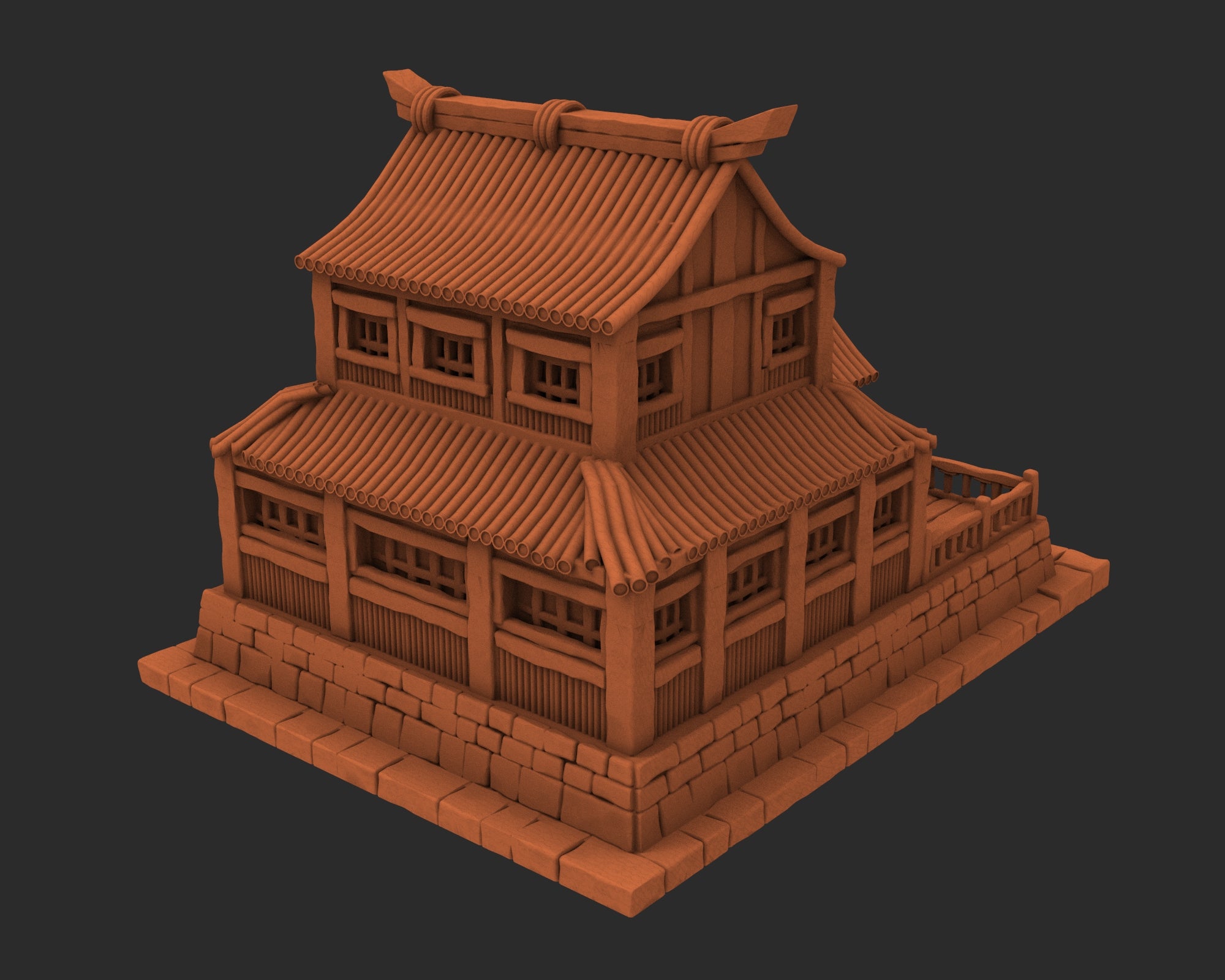 Stylized Japanese architecture - x5 Buildings