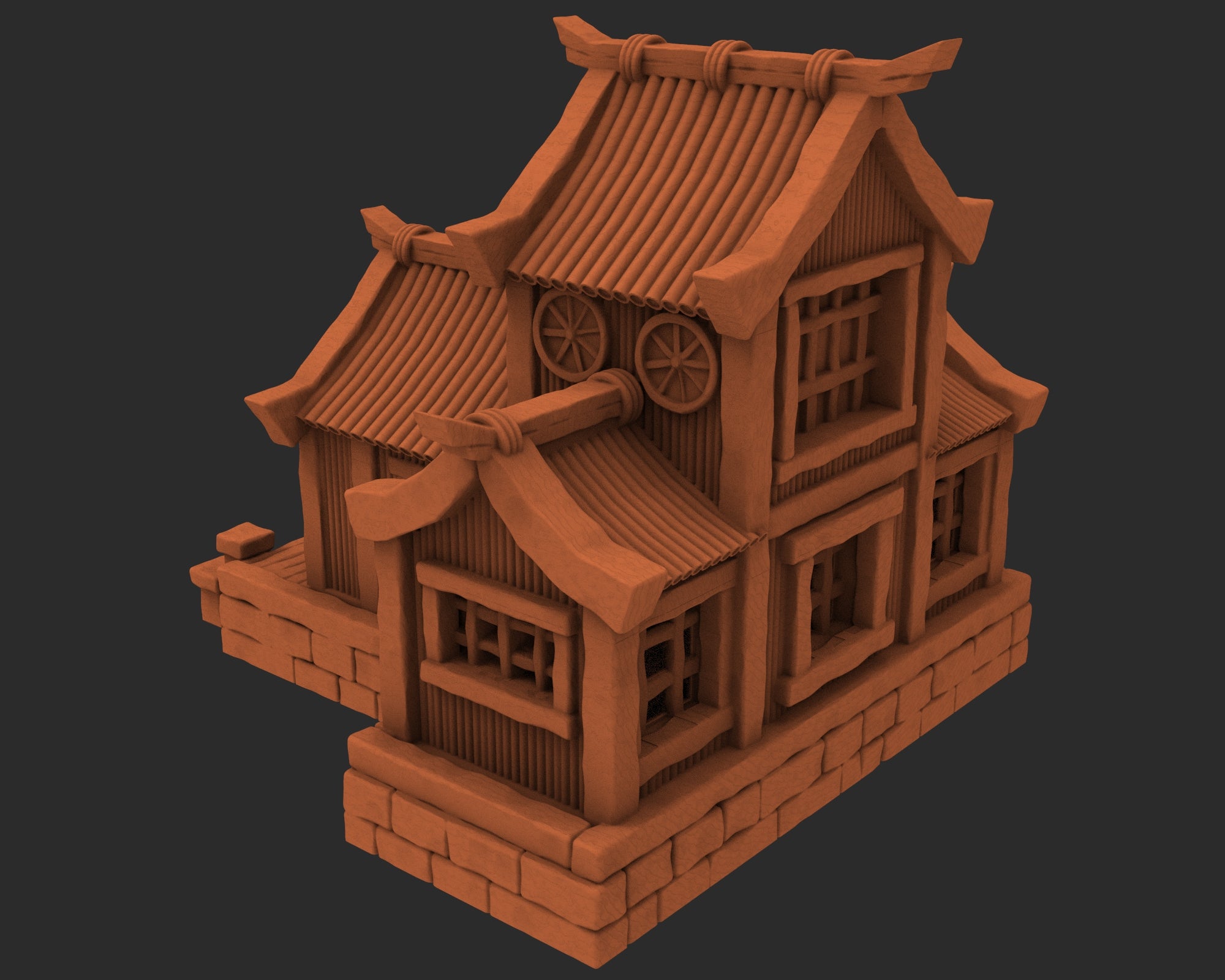 Stylized Japanese architecture - x5 Buildings