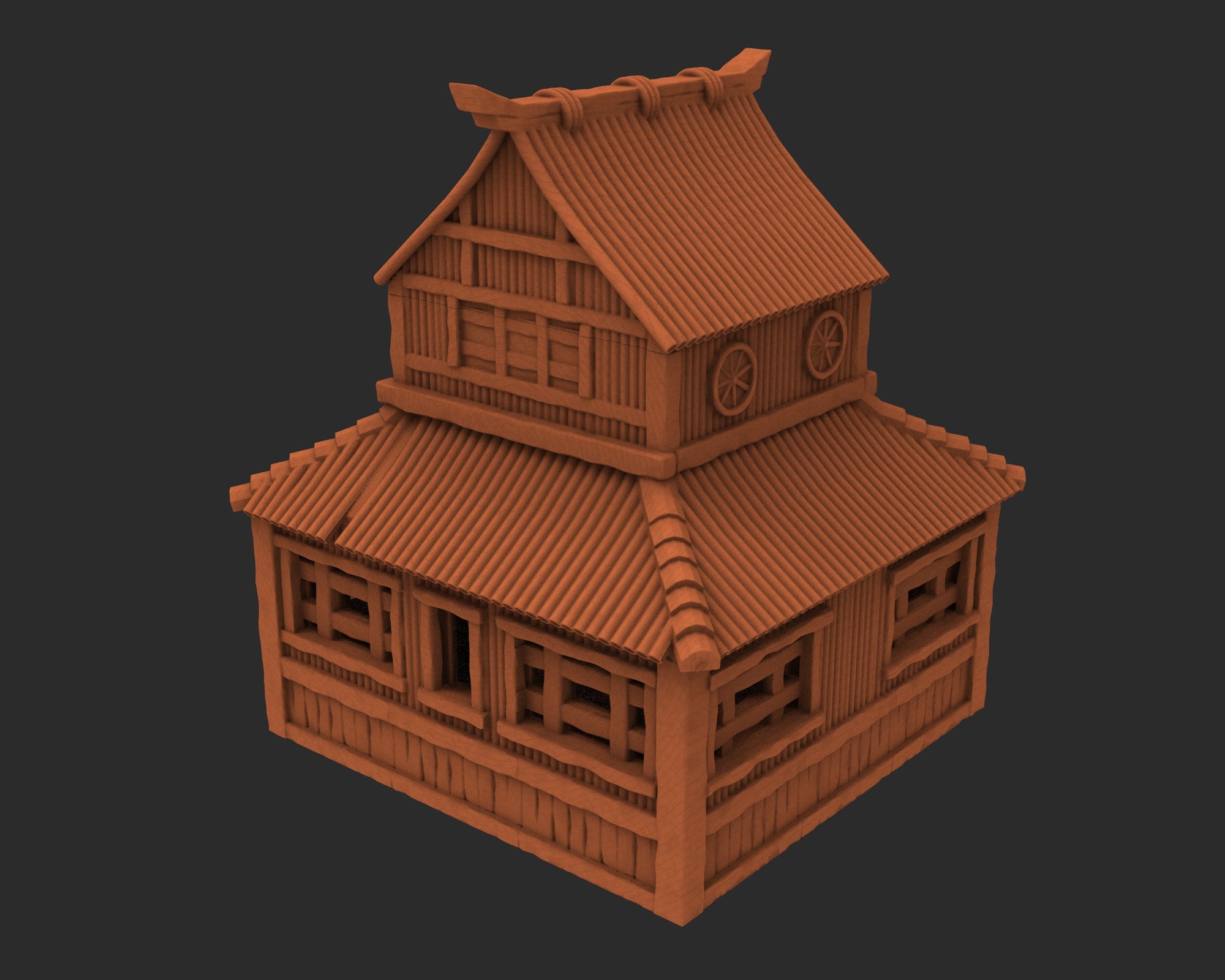 Stylized Japanese architecture - x5 Buildings