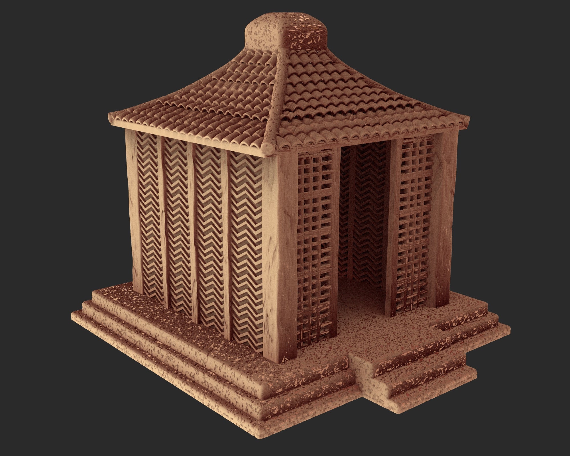 Japanese medieval buildings part 1 - x6 Buildings