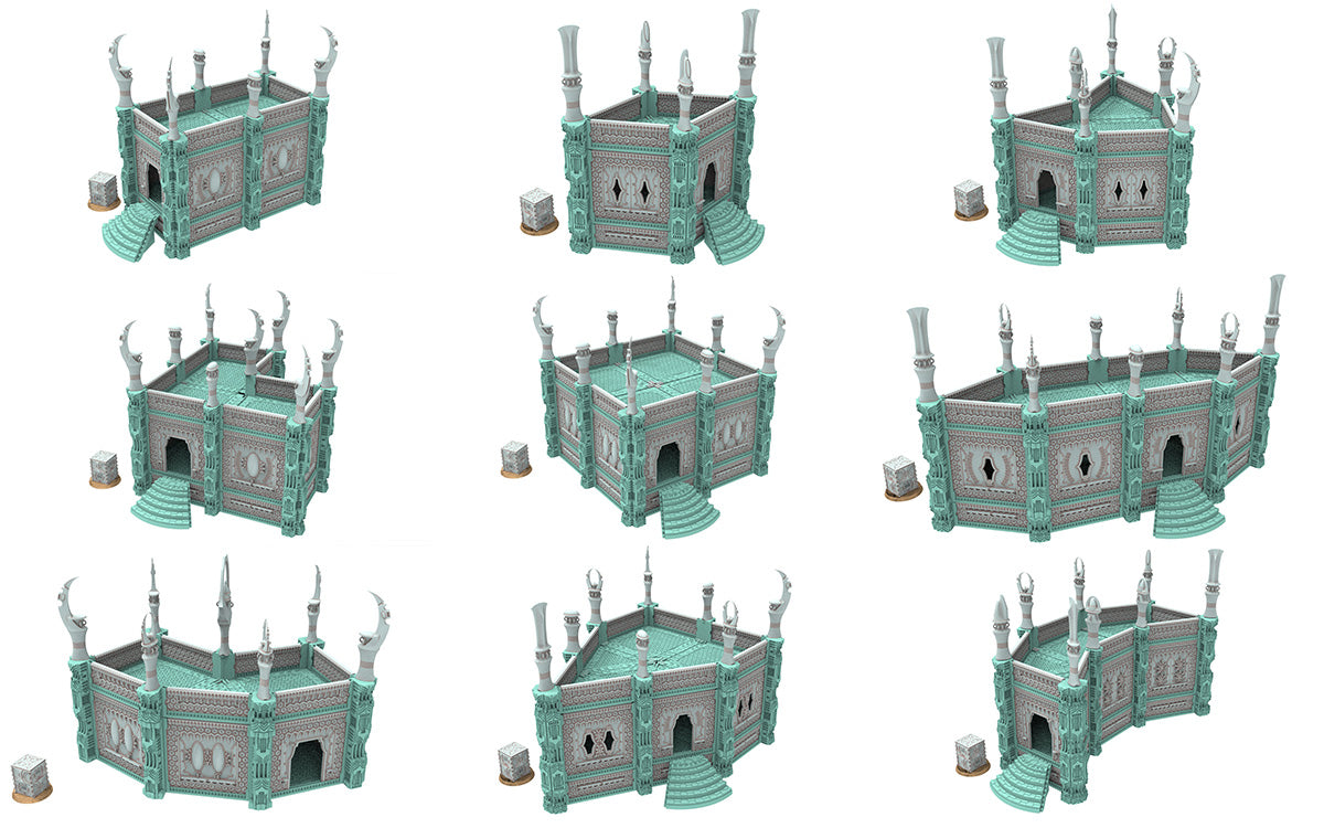 Damocles City Builder - Dark city of Myriam - Modular Buildings & Full Biome