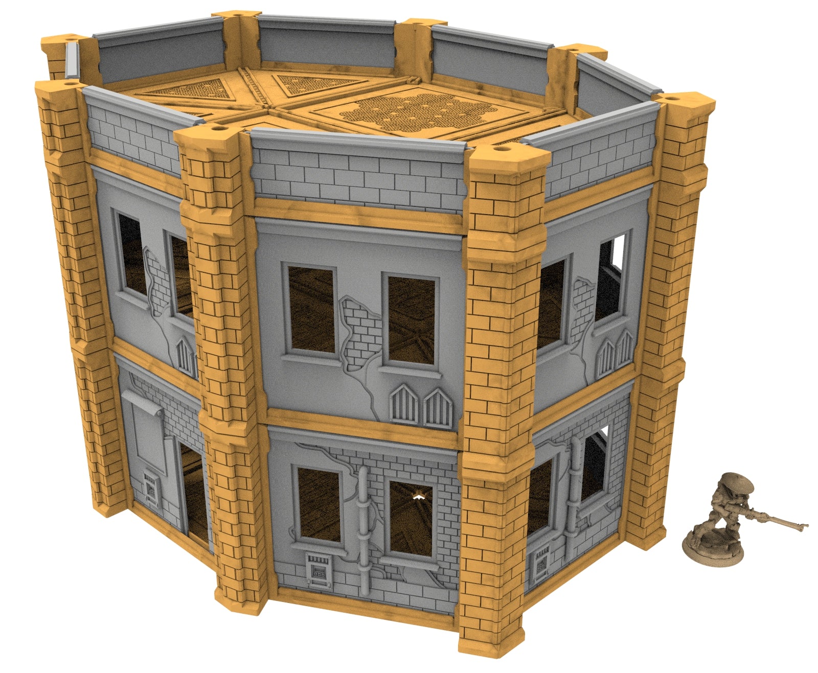 Damocles City Builder - Fragance Dormitory - Modular Buildings & Full Biome