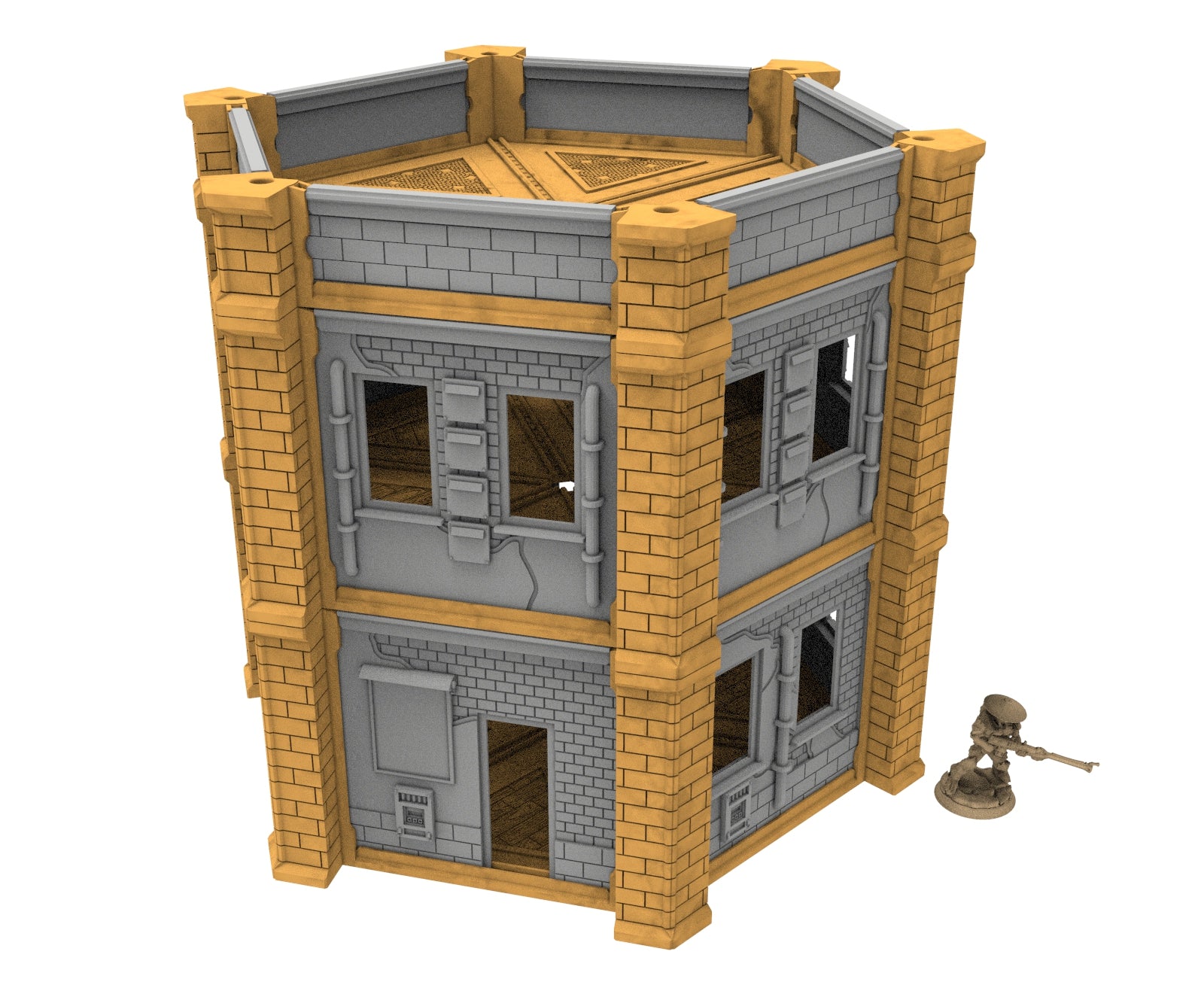 Damocles City Builder - Fragance Dormitory - Modular Buildings & Full Biome