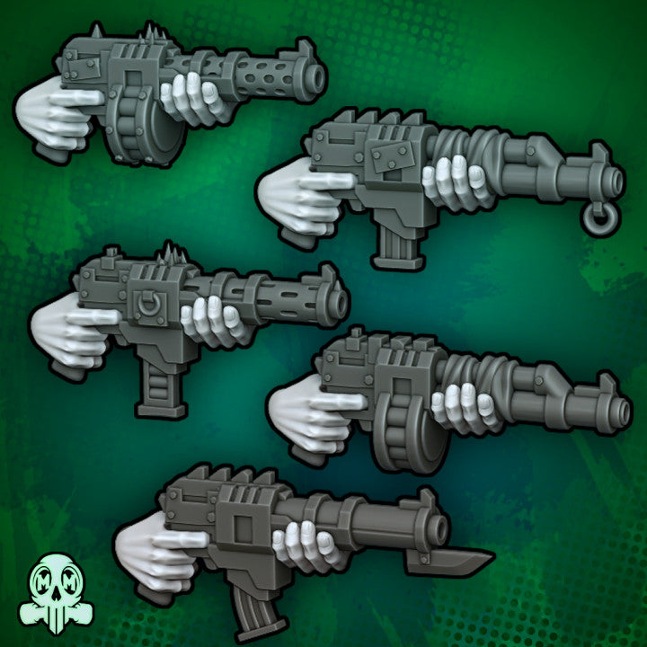 Green Skin - Orc 2h Warboyz Modular Kit - Malicious Minis