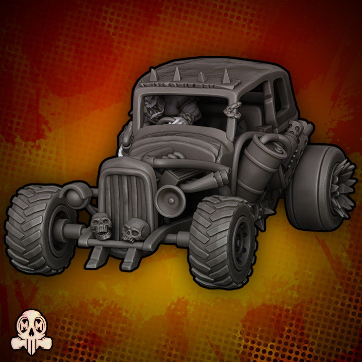 Grüne Haut - Rat Rod Fahrzeug, Orc Speed ​​Cult