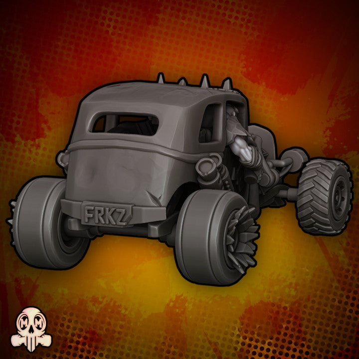 Grüne Haut - Rat Rod Fahrzeug, Orc Speed ​​Cult