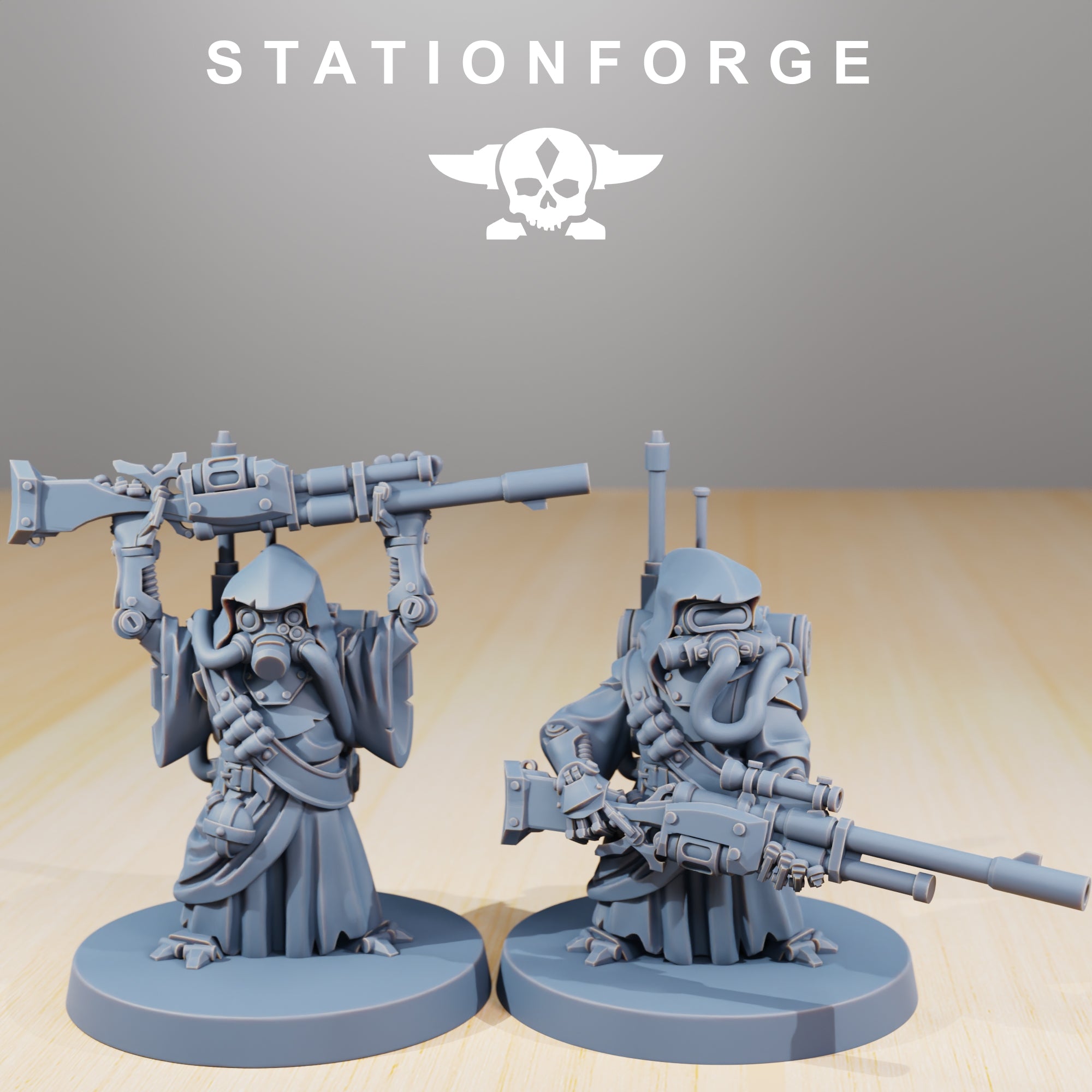Scavenger – Junkards, mechanische Infanterie, postapokalyptisches Imperium, verwendbar für Tabletop-Kriegsspiele.