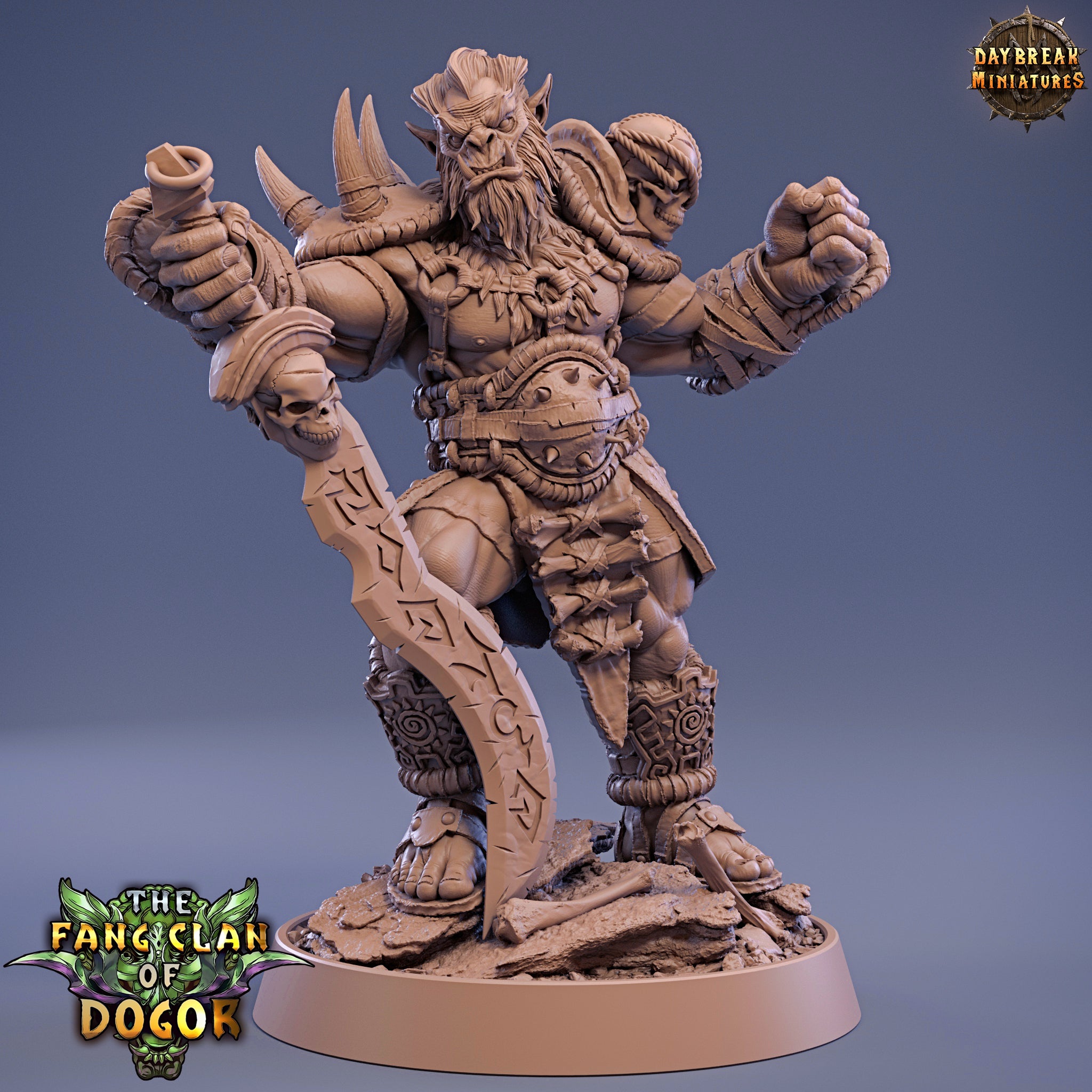 Green Skin - Fin’gaa Stonefang, The Fang Clan of Dogor - Daybreak Miniatures