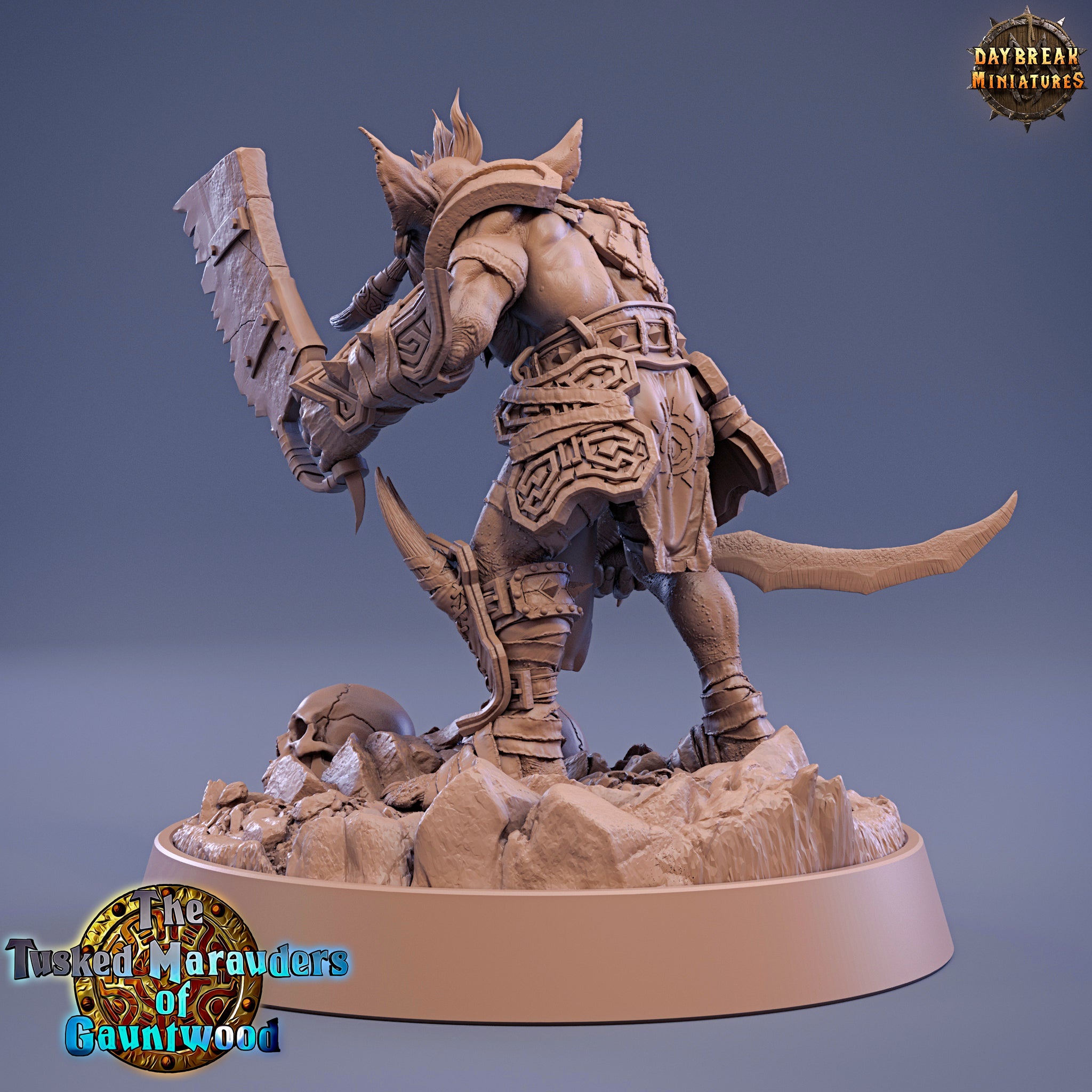 Peau verte - Gajnar Grasha, Les Maraudeurs à défenses de Gauntwood, miniatures de l'aube
