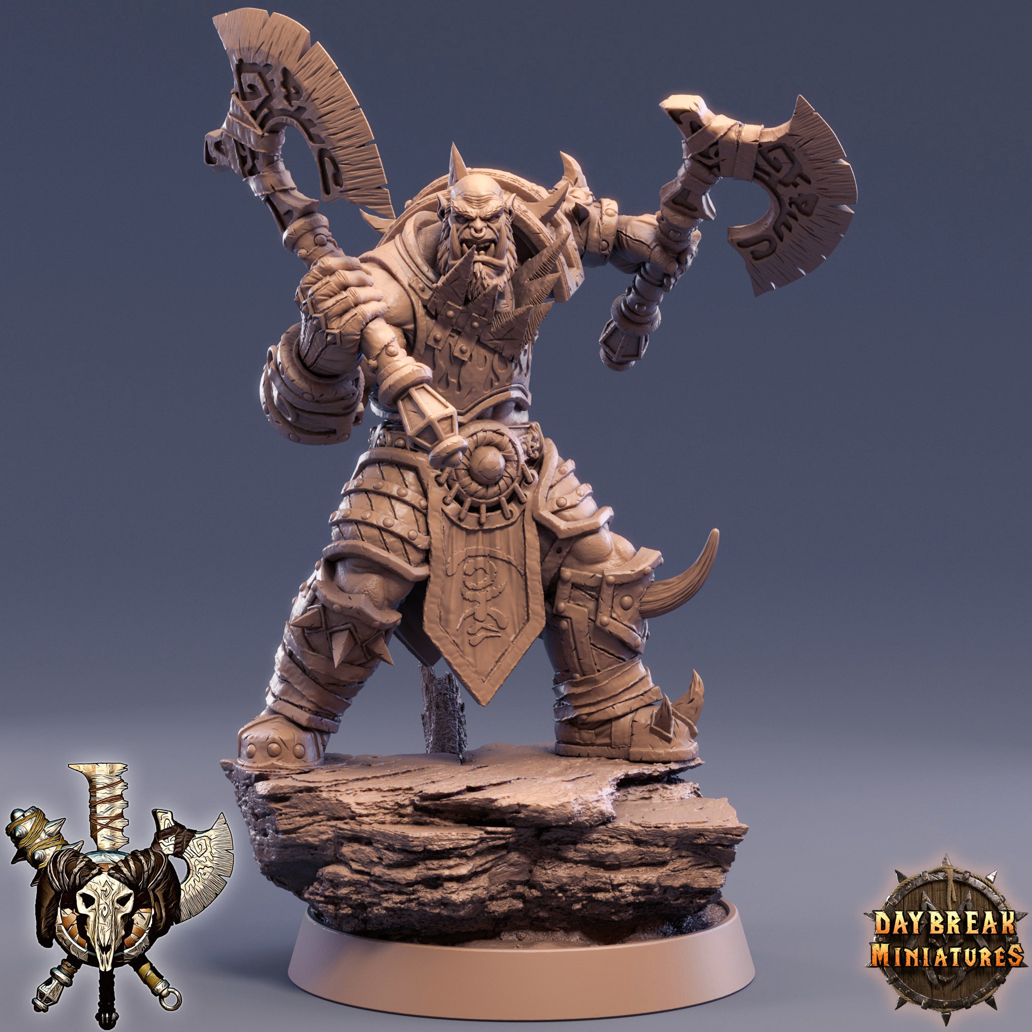 Peau verte - Ghoulang, Les courtiers en pouvoir du vide, miniatures de l'aube