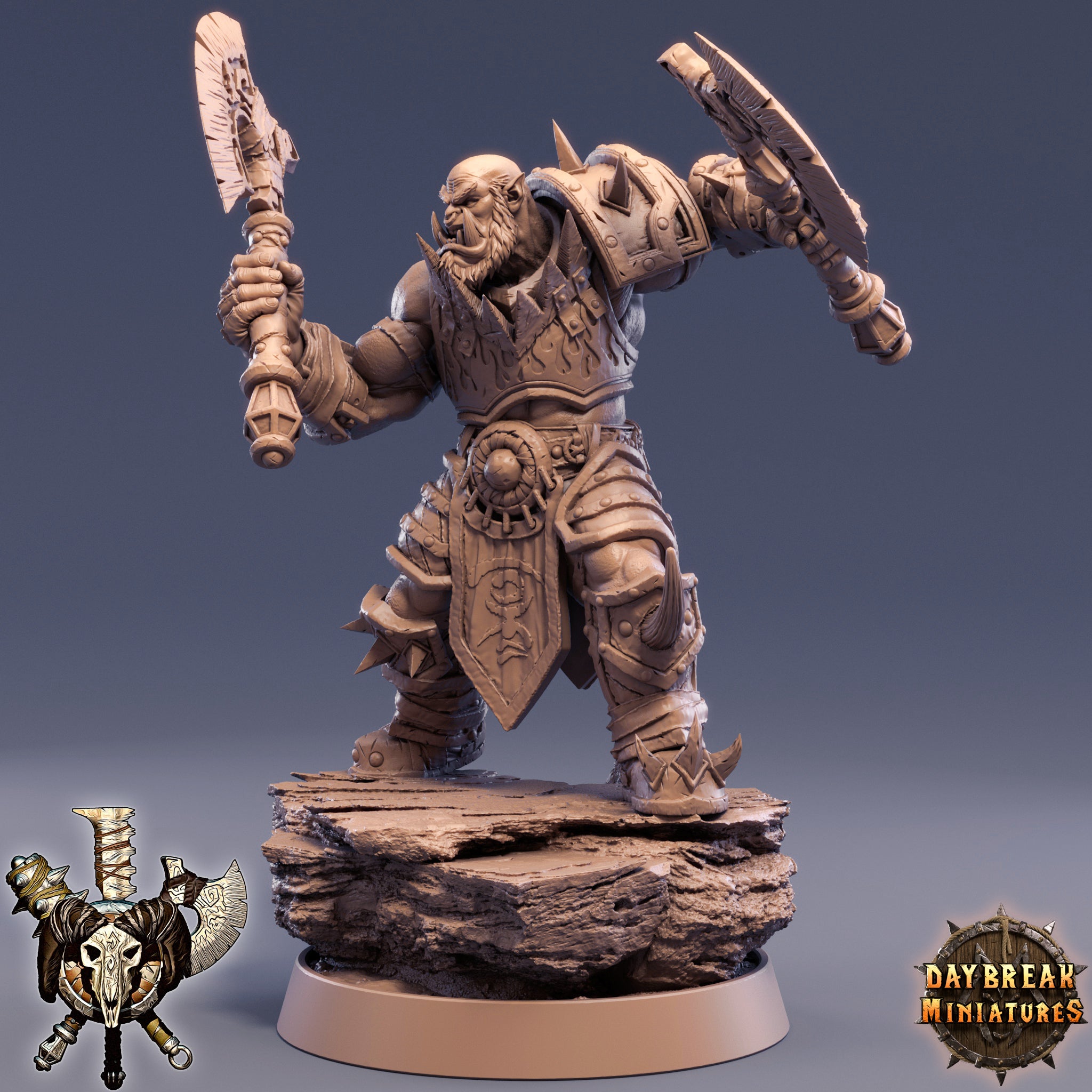 Peau verte - Ghoulang, Les courtiers en pouvoir du vide, miniatures de l'aube