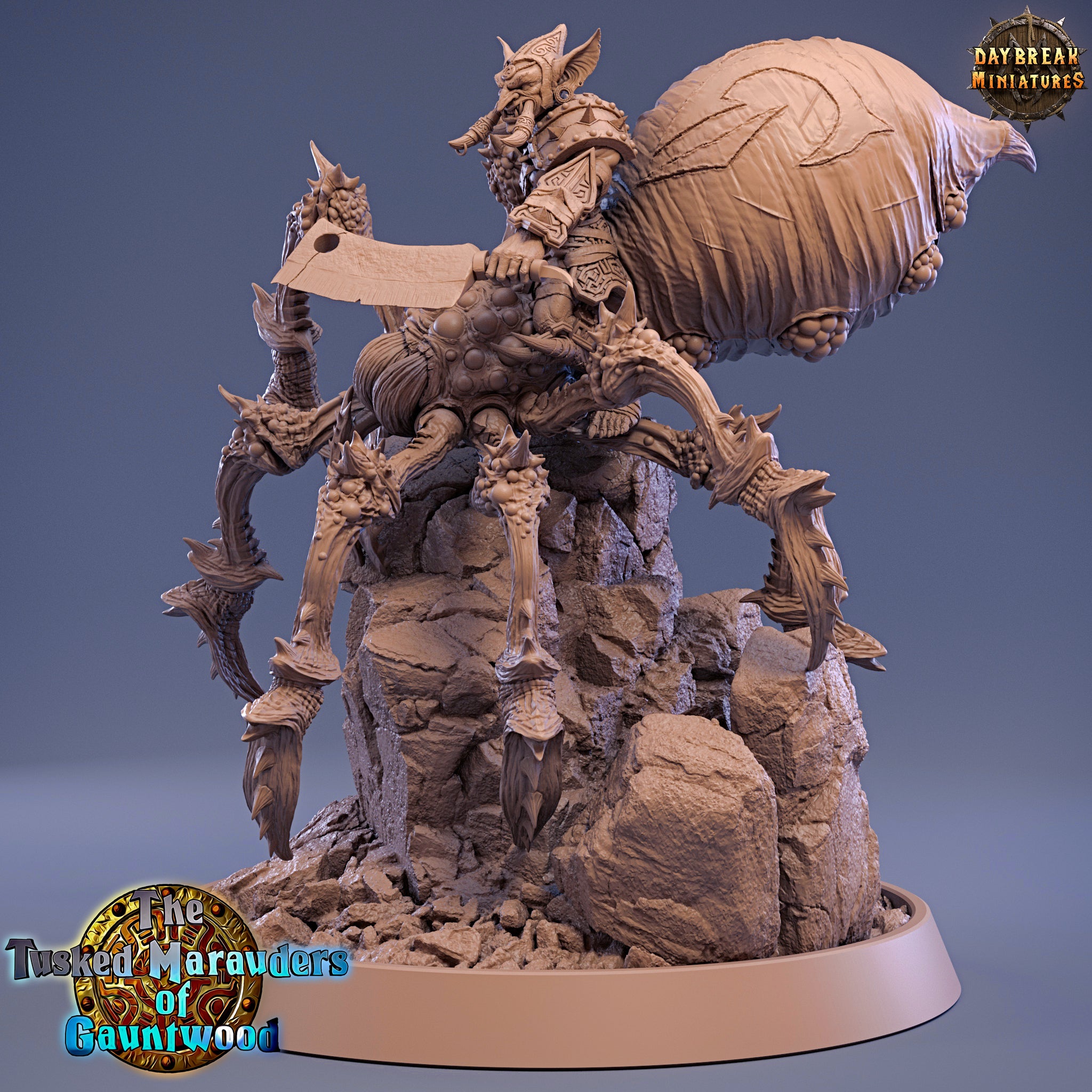 Green Skin - Havor Split on Black Webber, The Tusked Marauders of Gauntwood - Daybreak Miniatures