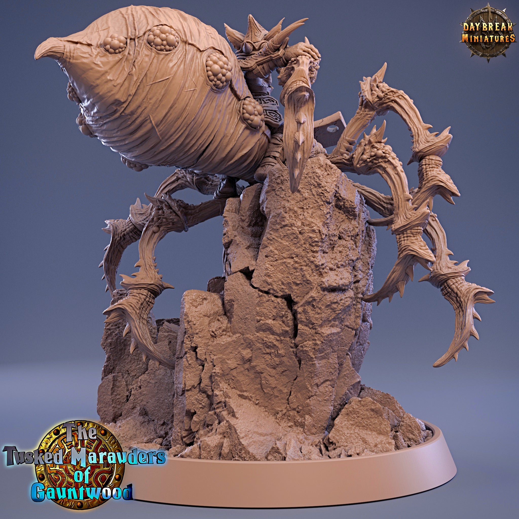 Green Skin - Havor Split on Black Webber, The Tusked Marauders of Gauntwood - Daybreak Miniatures