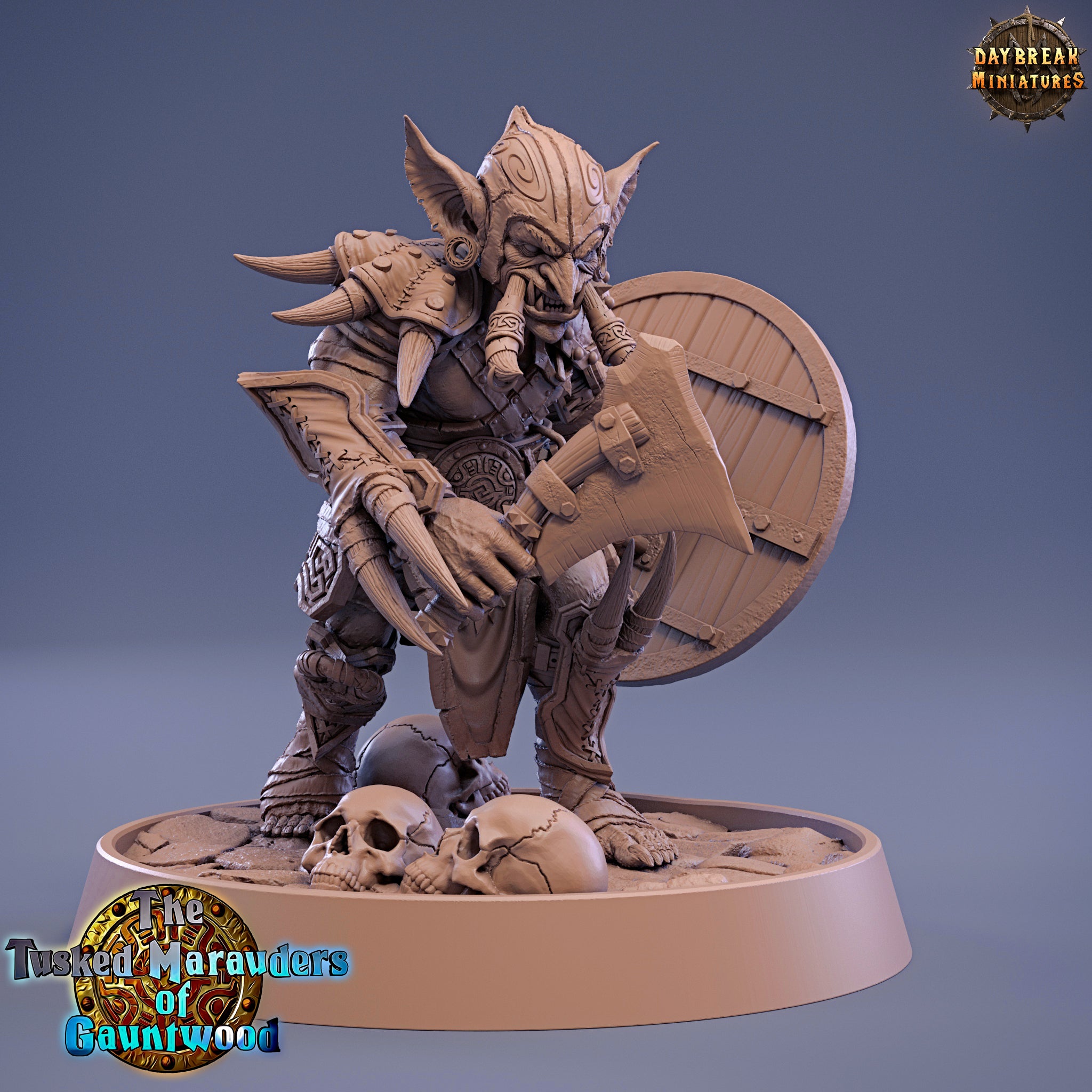 Green Skin - Hooka Gutter, The Tusked Marauders of Gauntwood - Daybreak Miniatures