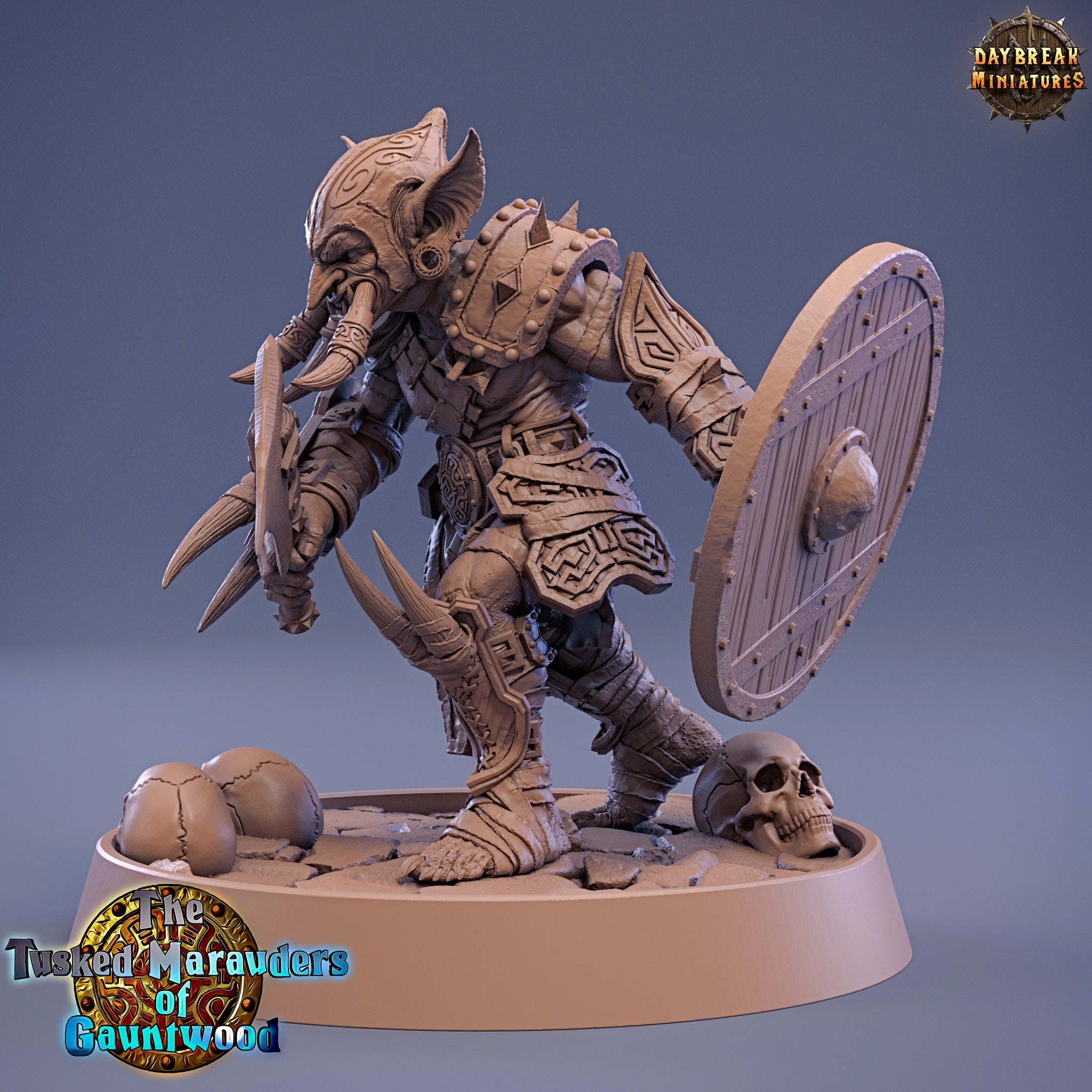 Green Skin - Hooka Gutter, The Tusked Marauders of Gauntwood - Daybreak Miniatures