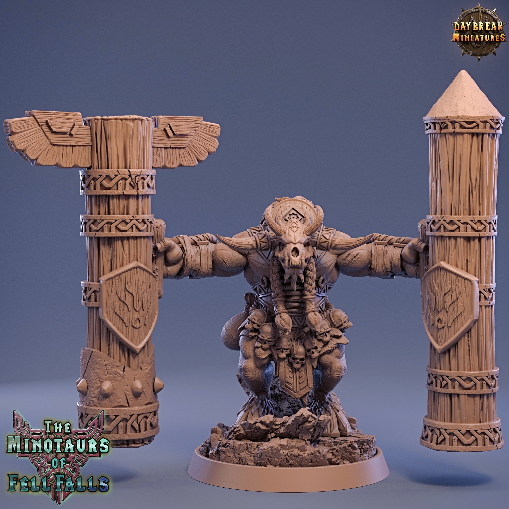 Beastmen - Jauger Bloodcrush, The Minotaurs of Fell Falls - Daybreak Miniatures