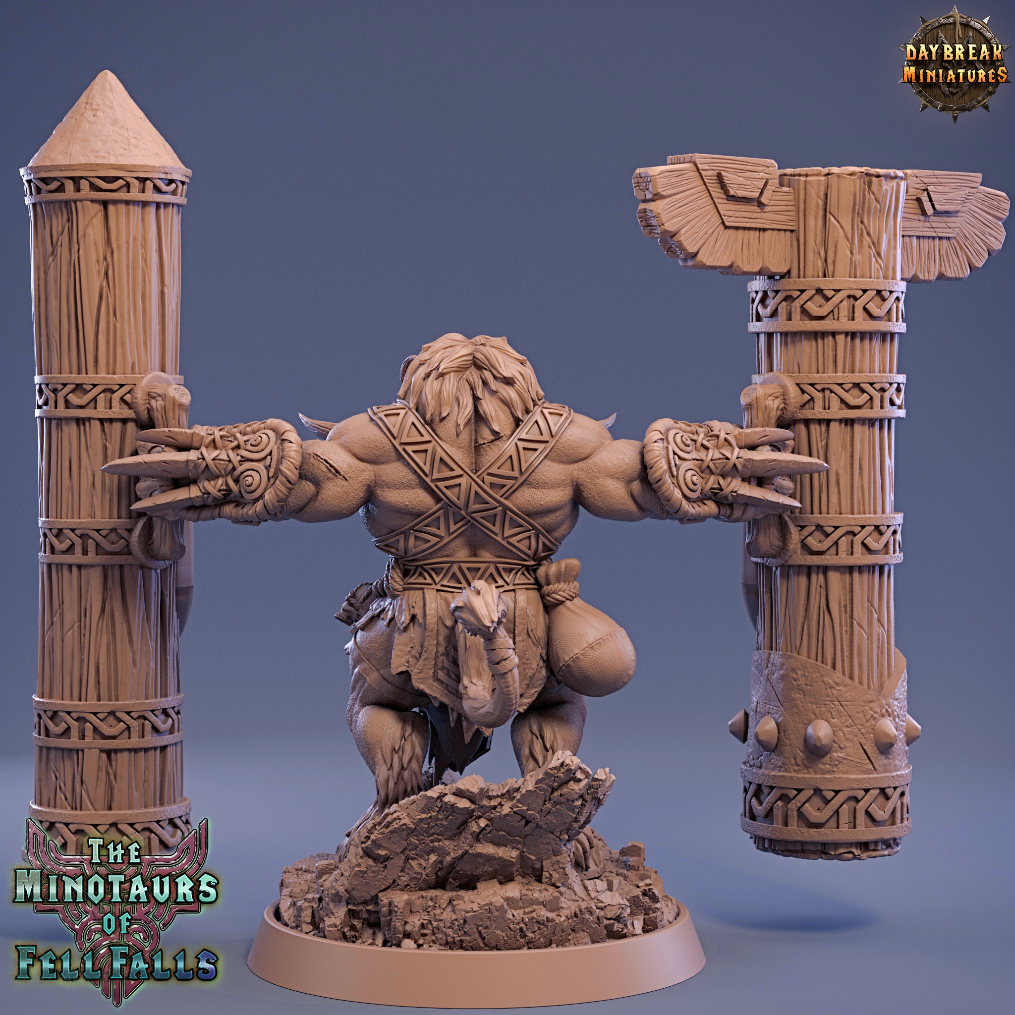 Beastmen - Jauger Bloodcrush, The Minotaurs of Fell Falls - Daybreak Miniatures