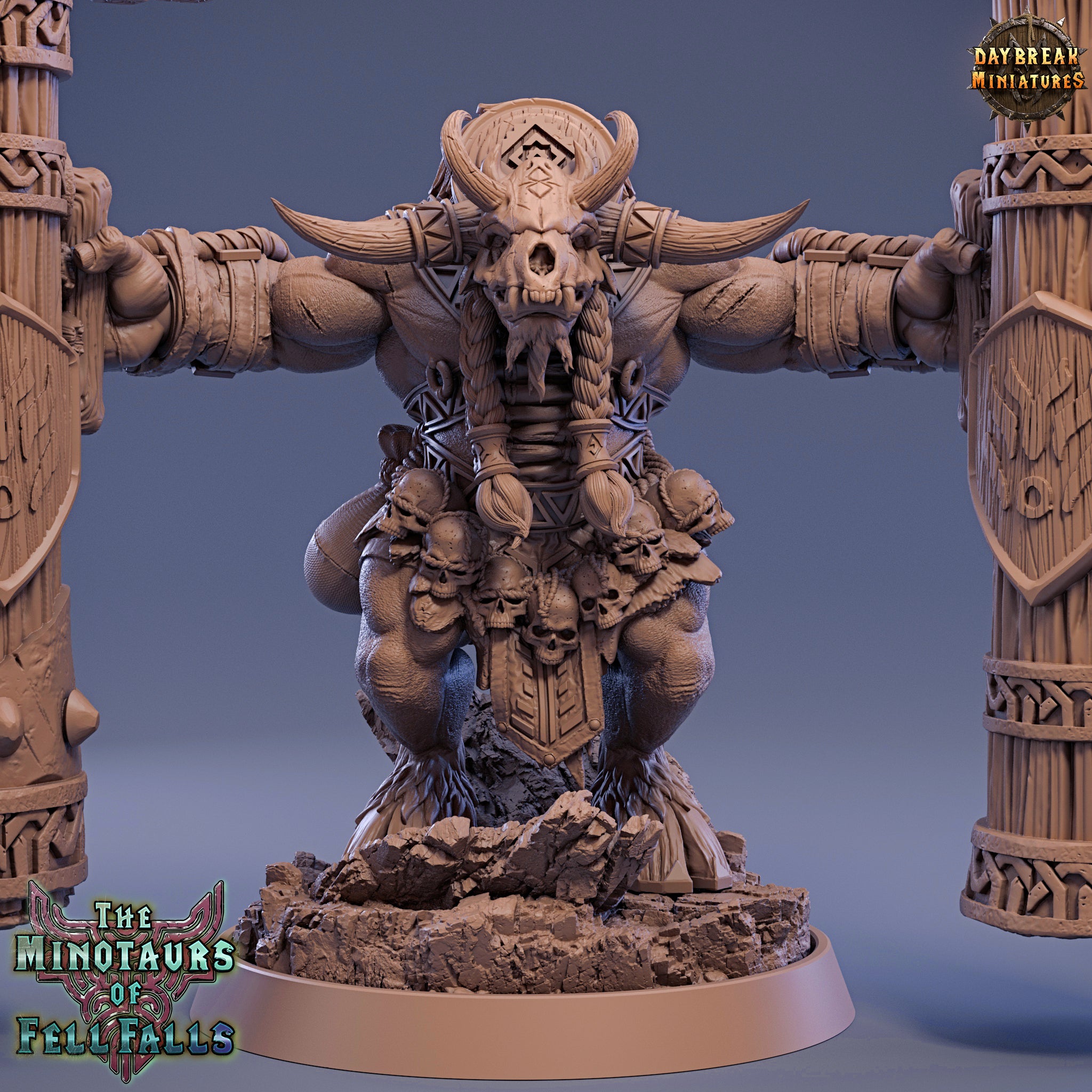 Beastmen - Jauger Bloodcrush, The Minotaurs of Fell Falls - Daybreak Miniatures
