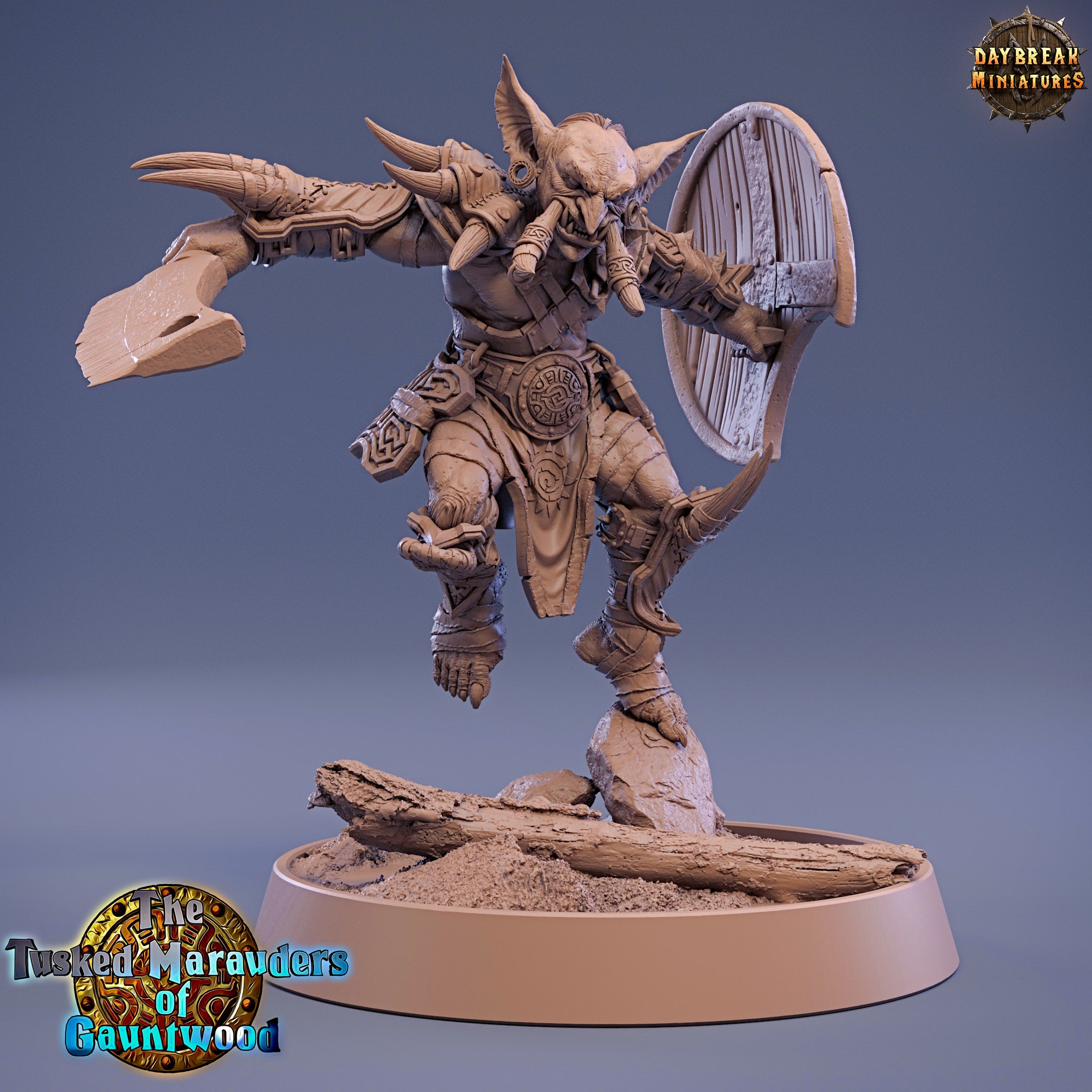 Peau verte - Jauk Stomper, Les Maraudeurs à défenses de Gauntwood, miniatures de l'aube