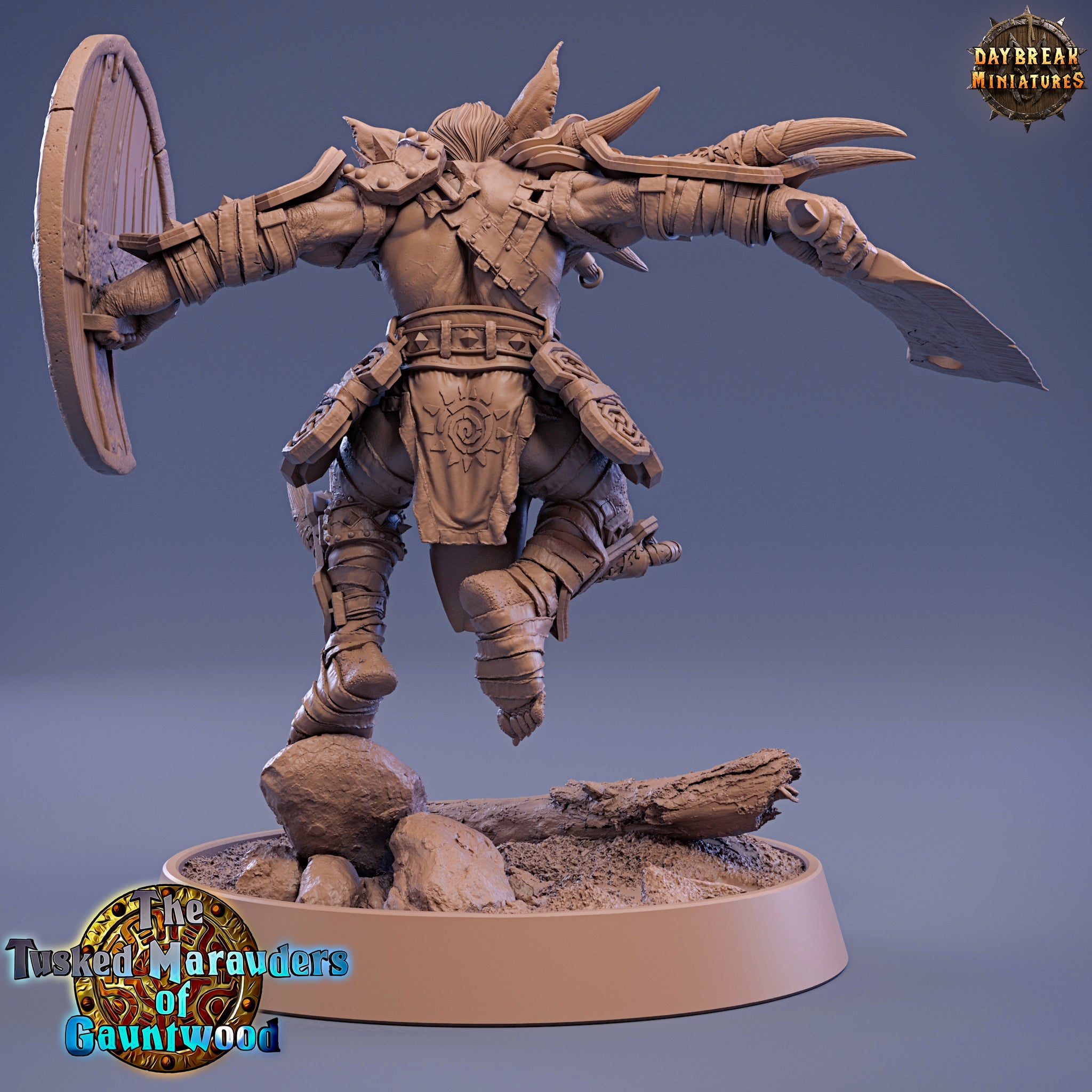 Peau verte - Jauk Stomper, Les Maraudeurs à défenses de Gauntwood, miniatures de l'aube