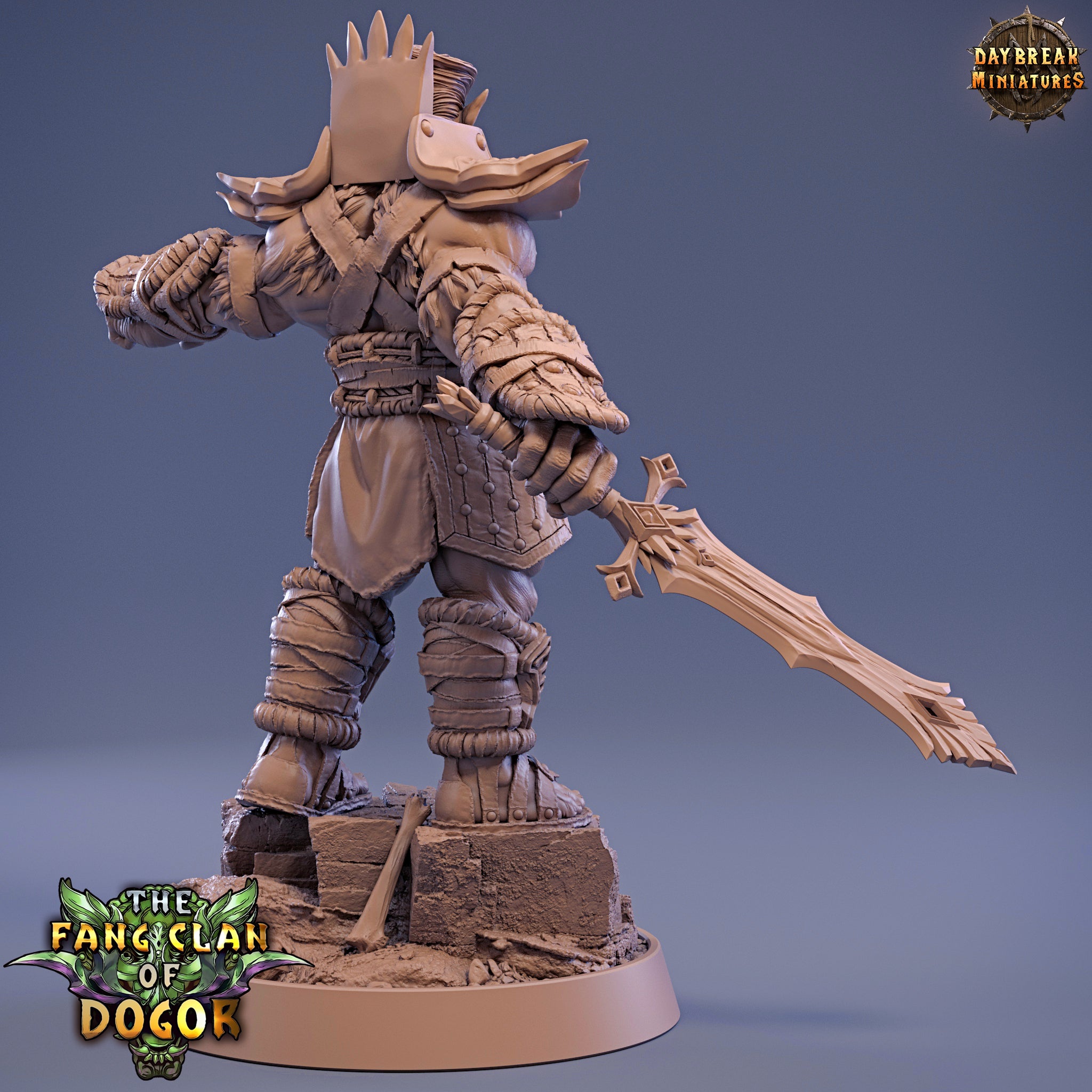 Green Skin - King Fangtabolous, The Fang Clan of Dogor - Daybreak Miniatures