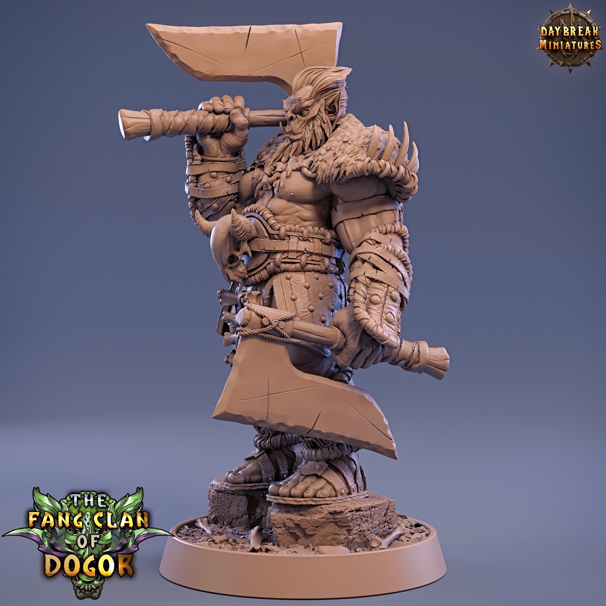 Grüne Haut - Kuu'ndran Bluntcleaver, Der Fang-Clan von Dogor, Daybreak Miniatures