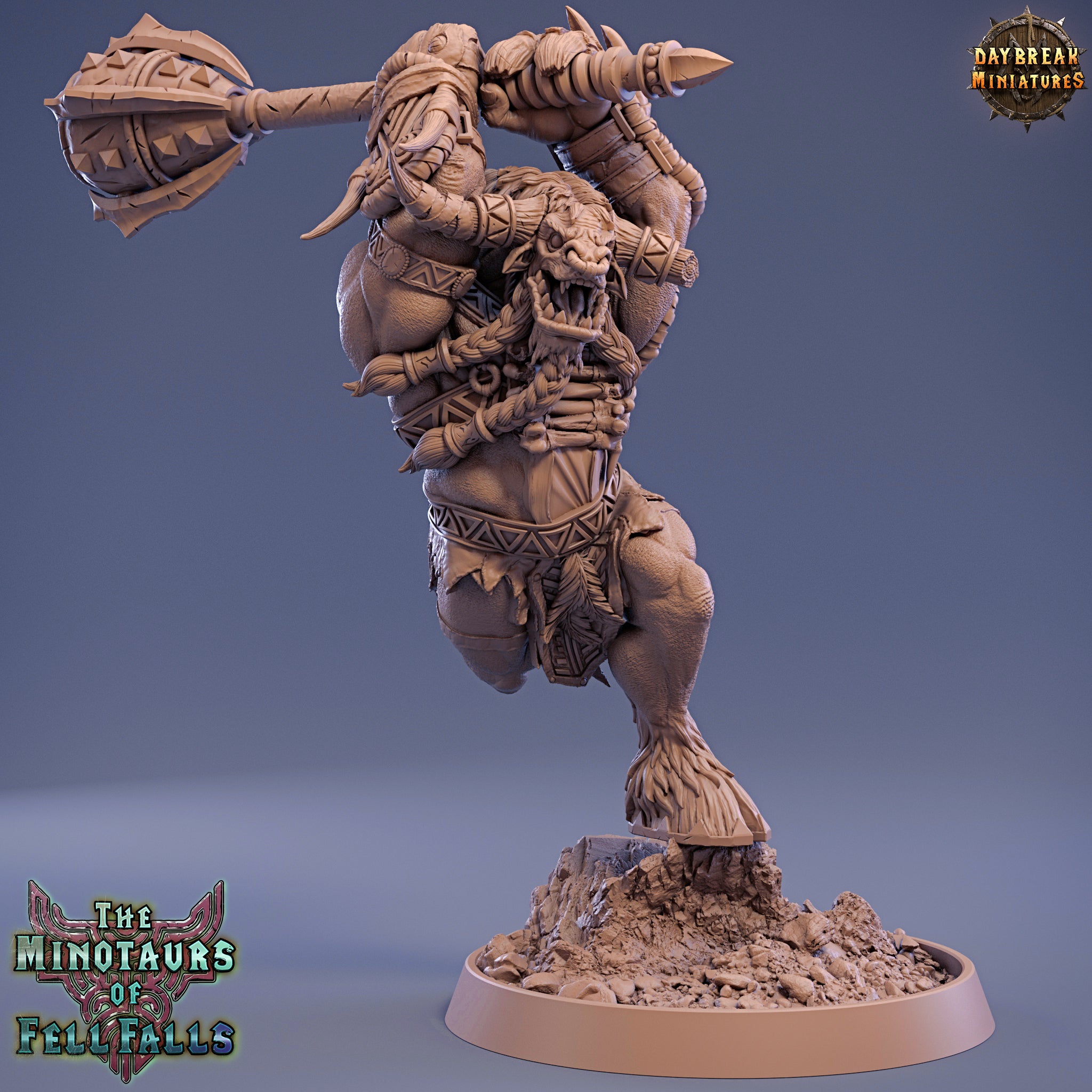 Beastmen - Marius Wrathbone, The Minotaurs of Fell Falls - Daybreak Miniatures