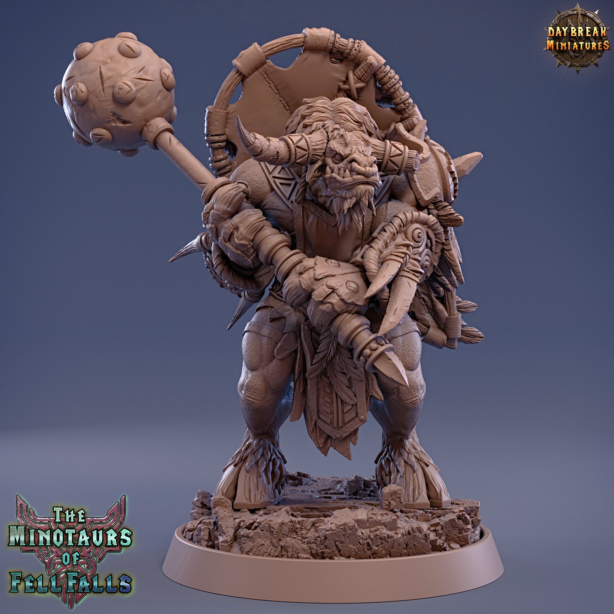 Beastmen - Mercury Redflood, The Minotaurs of Fell Falls - Daybreak Miniatures