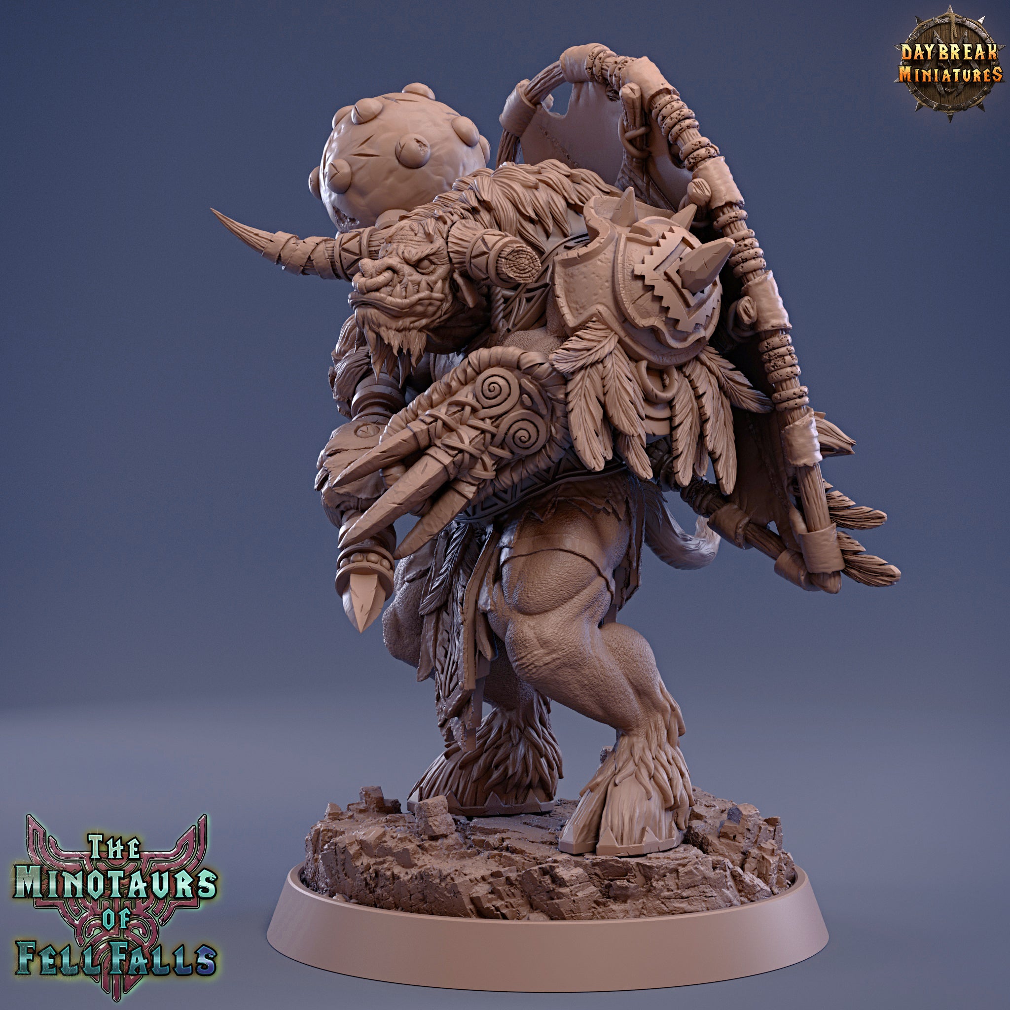 Beastmen - Mercury Redflood, The Minotaurs of Fell Falls - Daybreak Miniatures