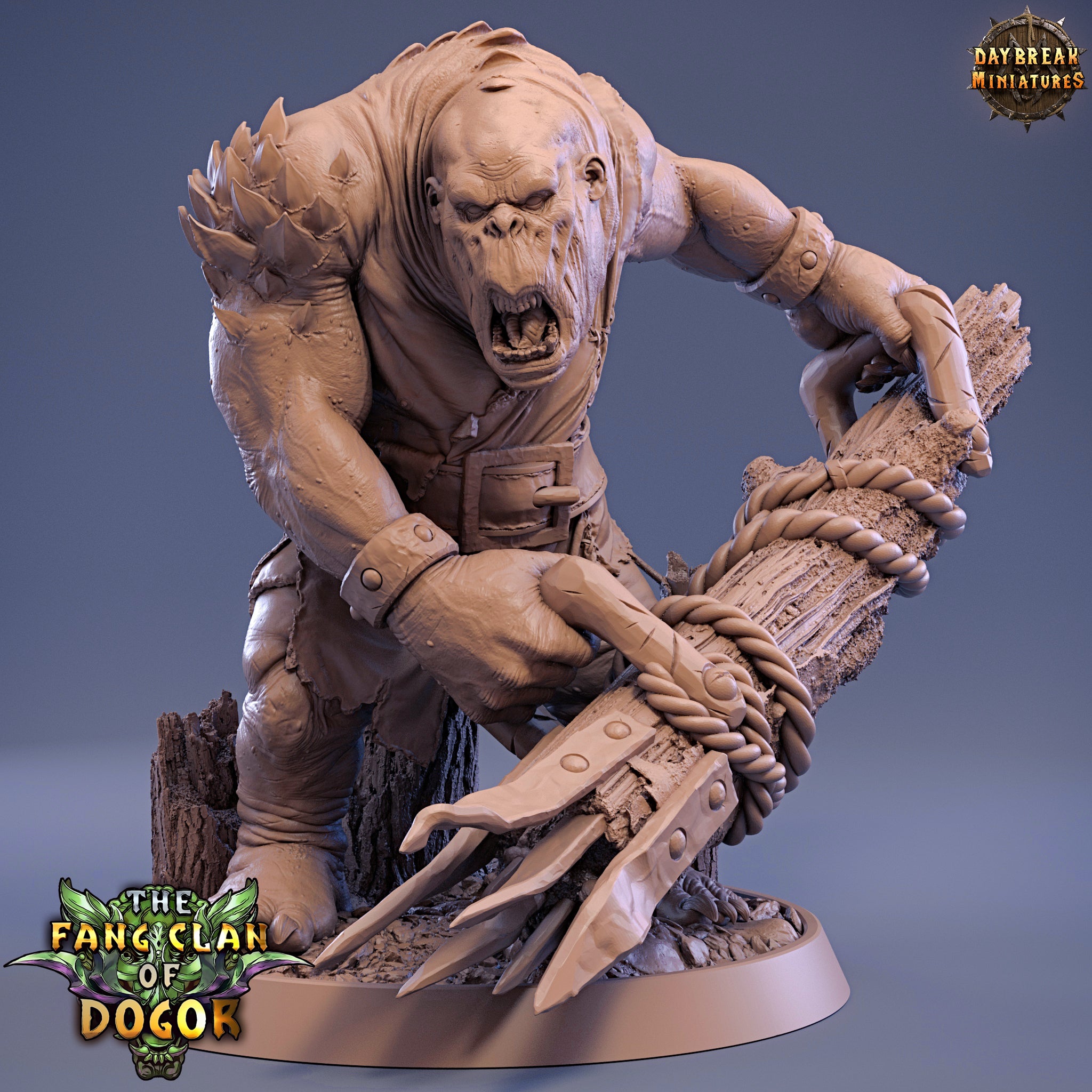 Peau verte - Ork'aa Grim, le clan des crocs de Dogor, miniatures de l'aube