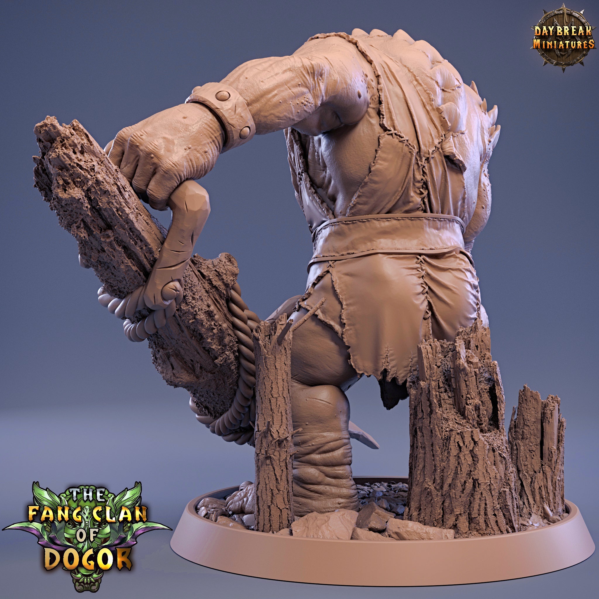 Peau verte - Ork'aa Grim, le clan des crocs de Dogor, miniatures de l'aube