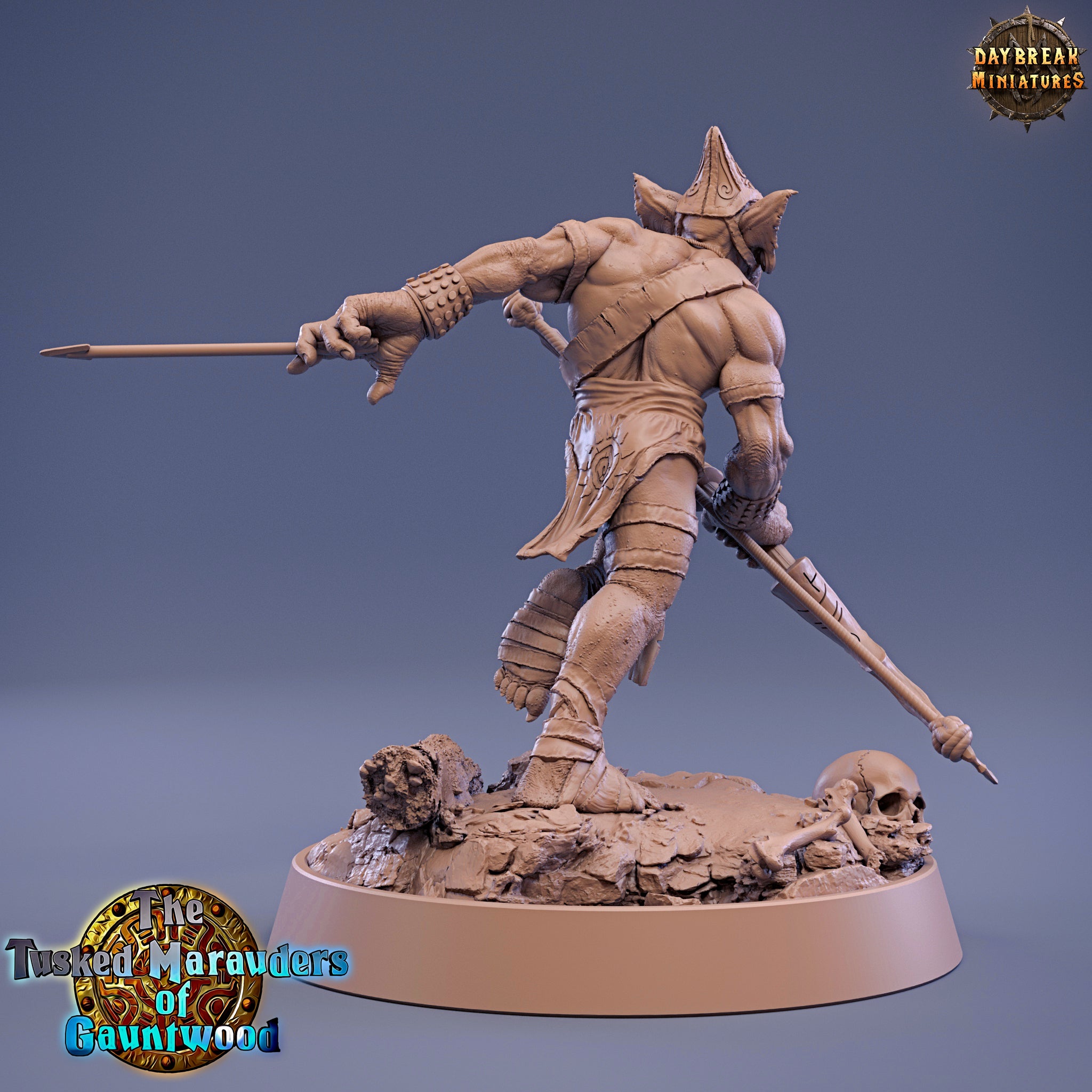 Green Skin - Pilas Bonepointer, The Tusked Marauders of Gauntwood - Daybreak Miniatures