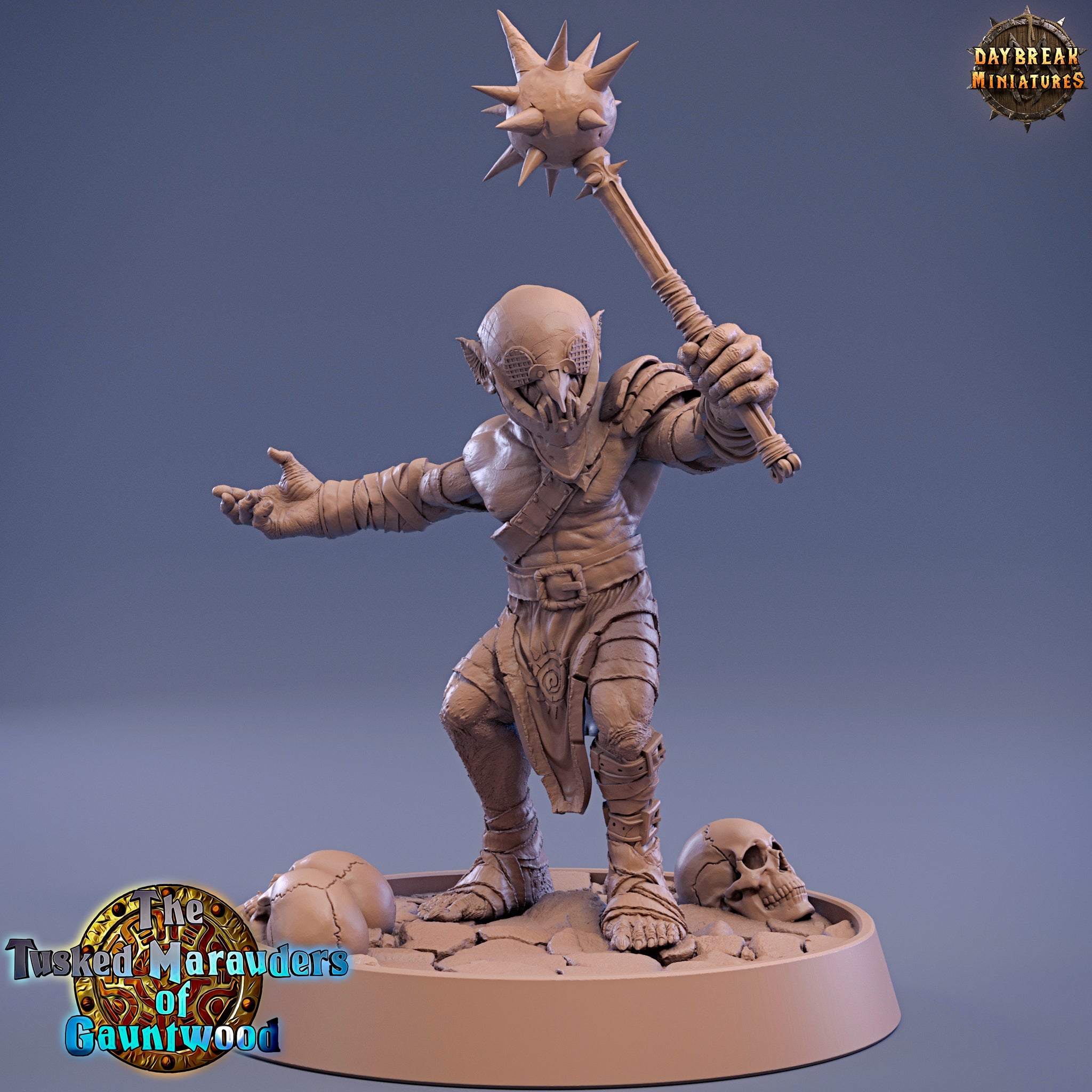 Green Skin - Raug Bloodstar, The Tusked Marauders of Gauntwood - Daybreak Miniatures